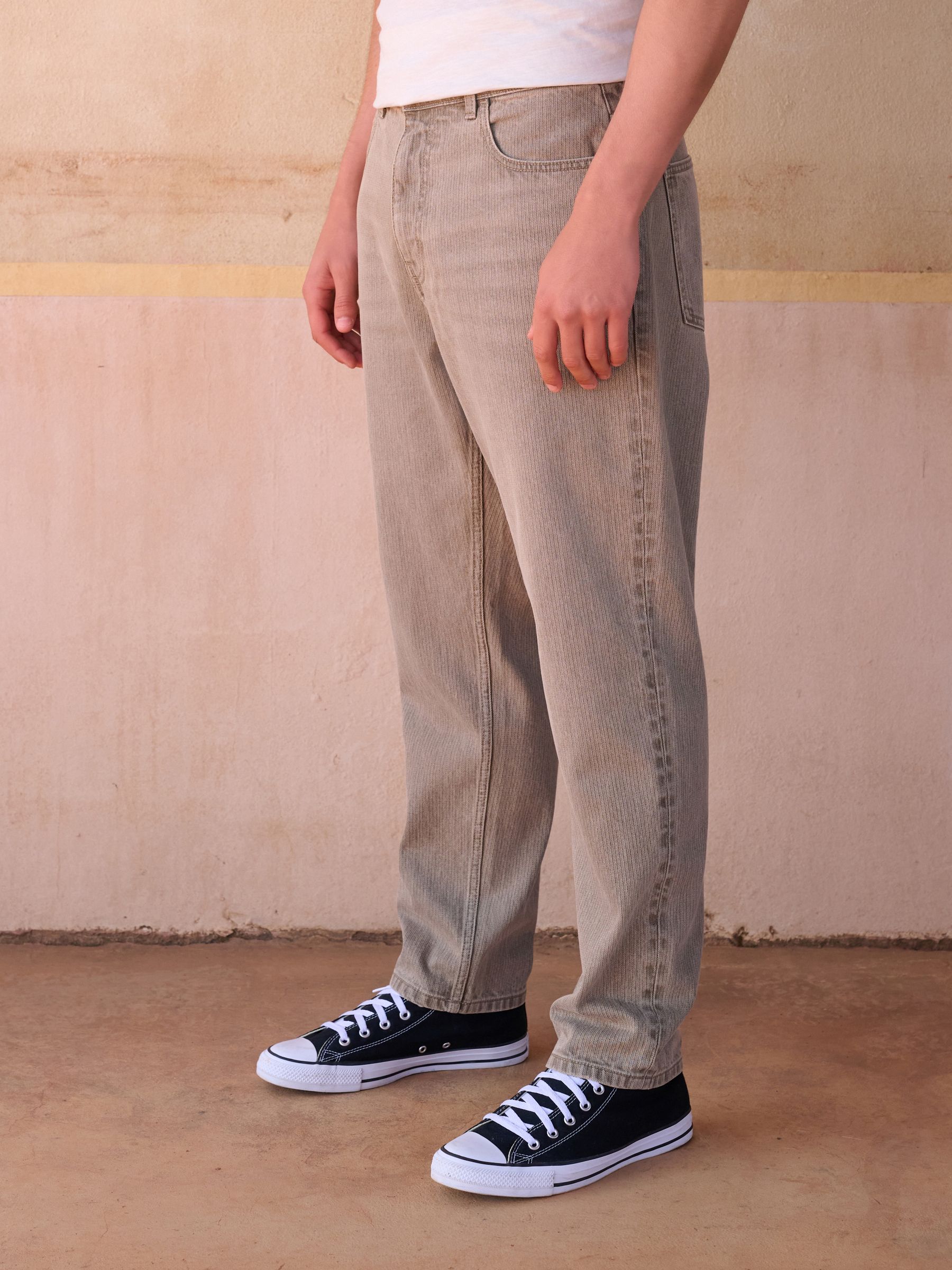 Next Sand Regular Tapered Fit Vintage Wash Denim Jeans