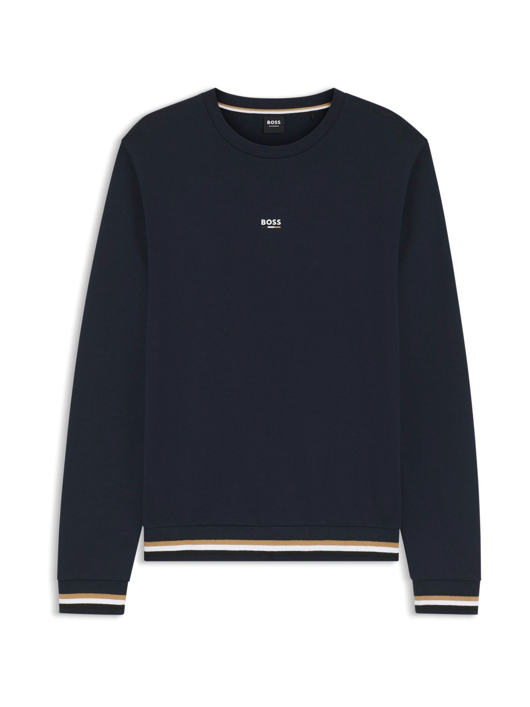 Boss Navy Iconic Logo Sweatshirt