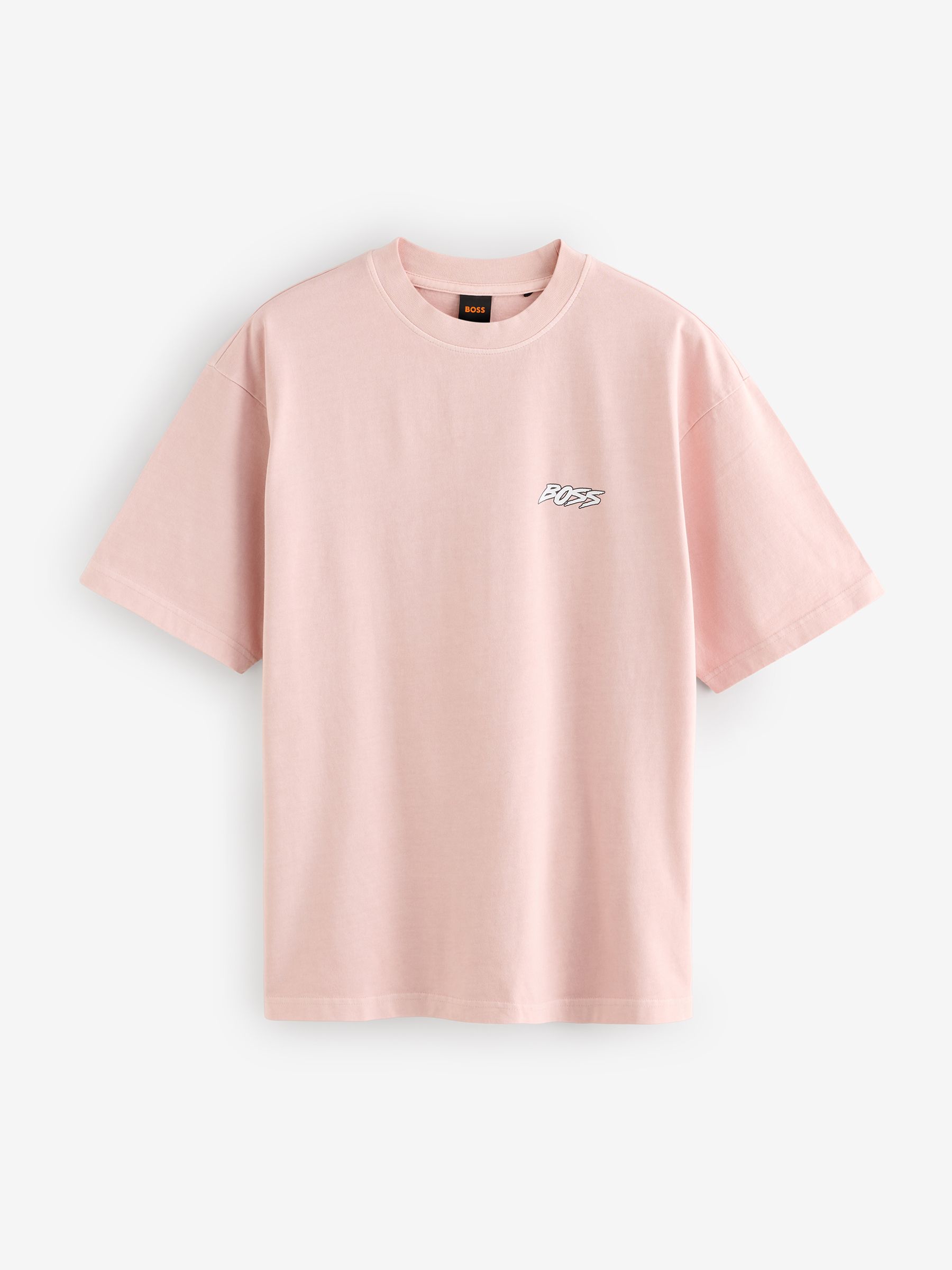 Boss Pink Regular Fit Graphic T-Shirt