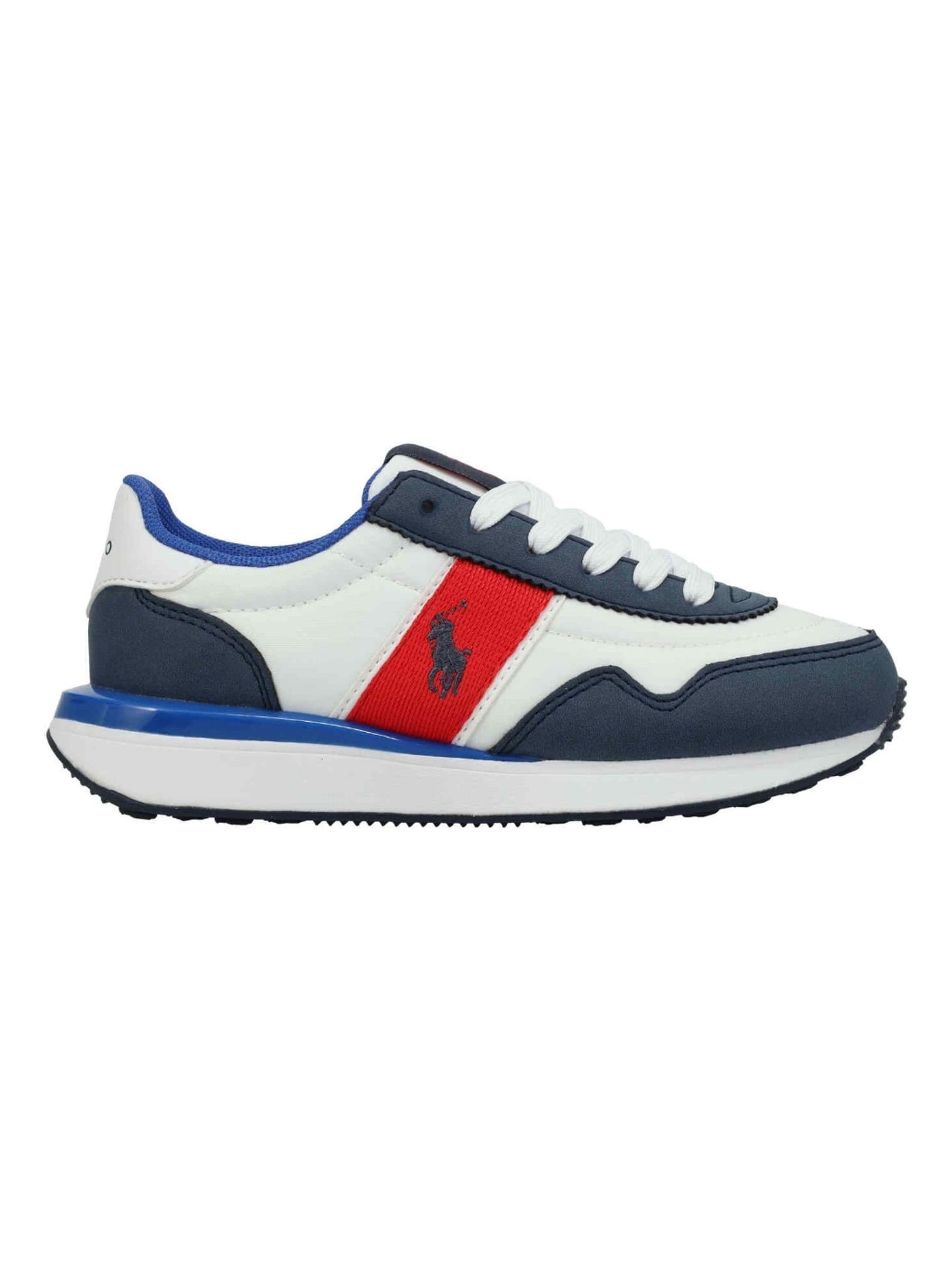 Polo Ralph Lauren White Train 89 Sport Trainers