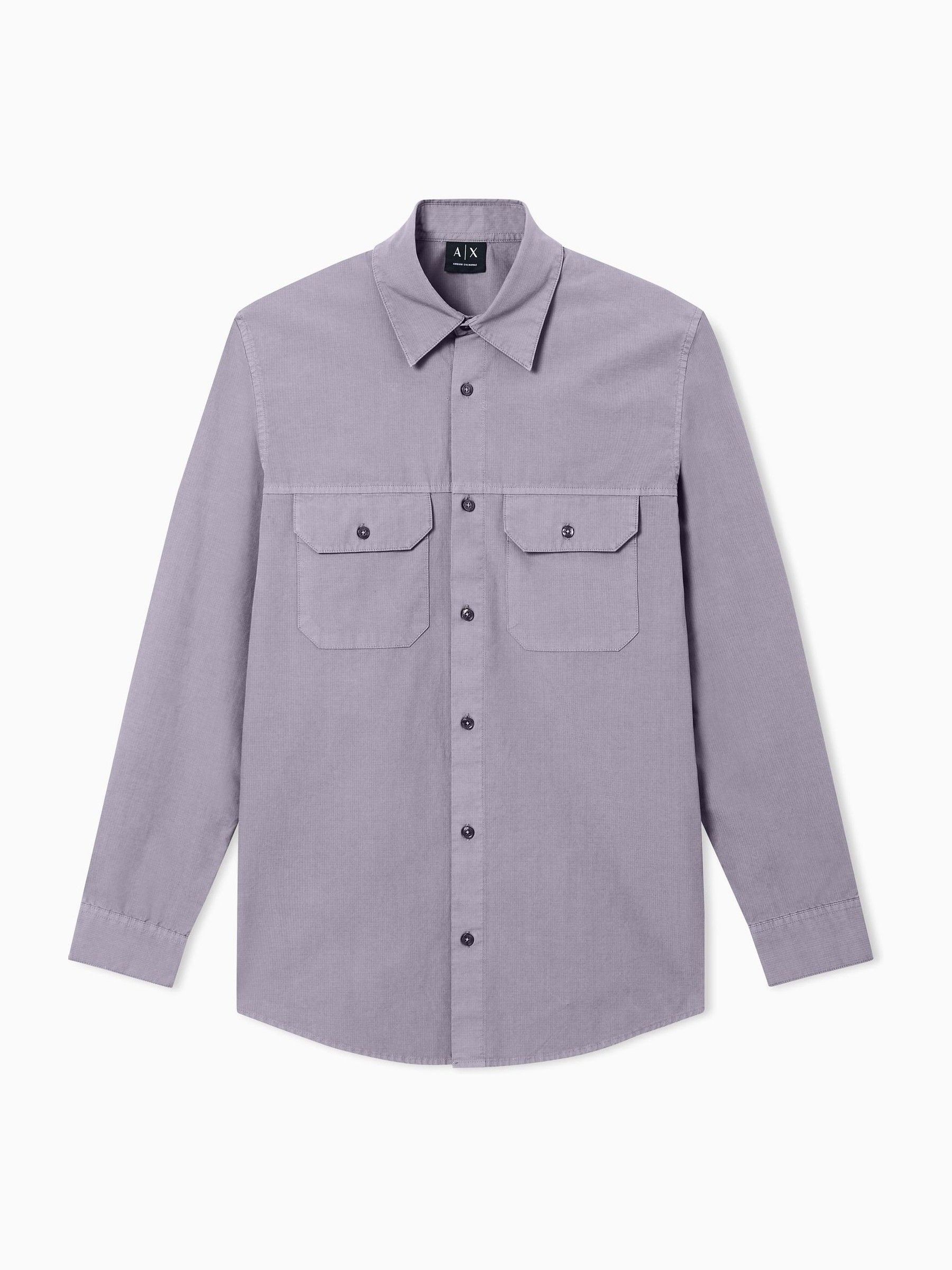 Armani Exchange Herren Blau Work Shirt