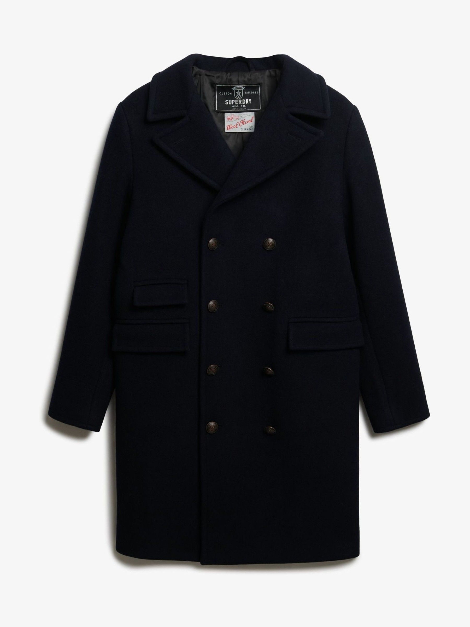 Superdry The Merchant Store - Wool Blend Long Coat - Bild 1