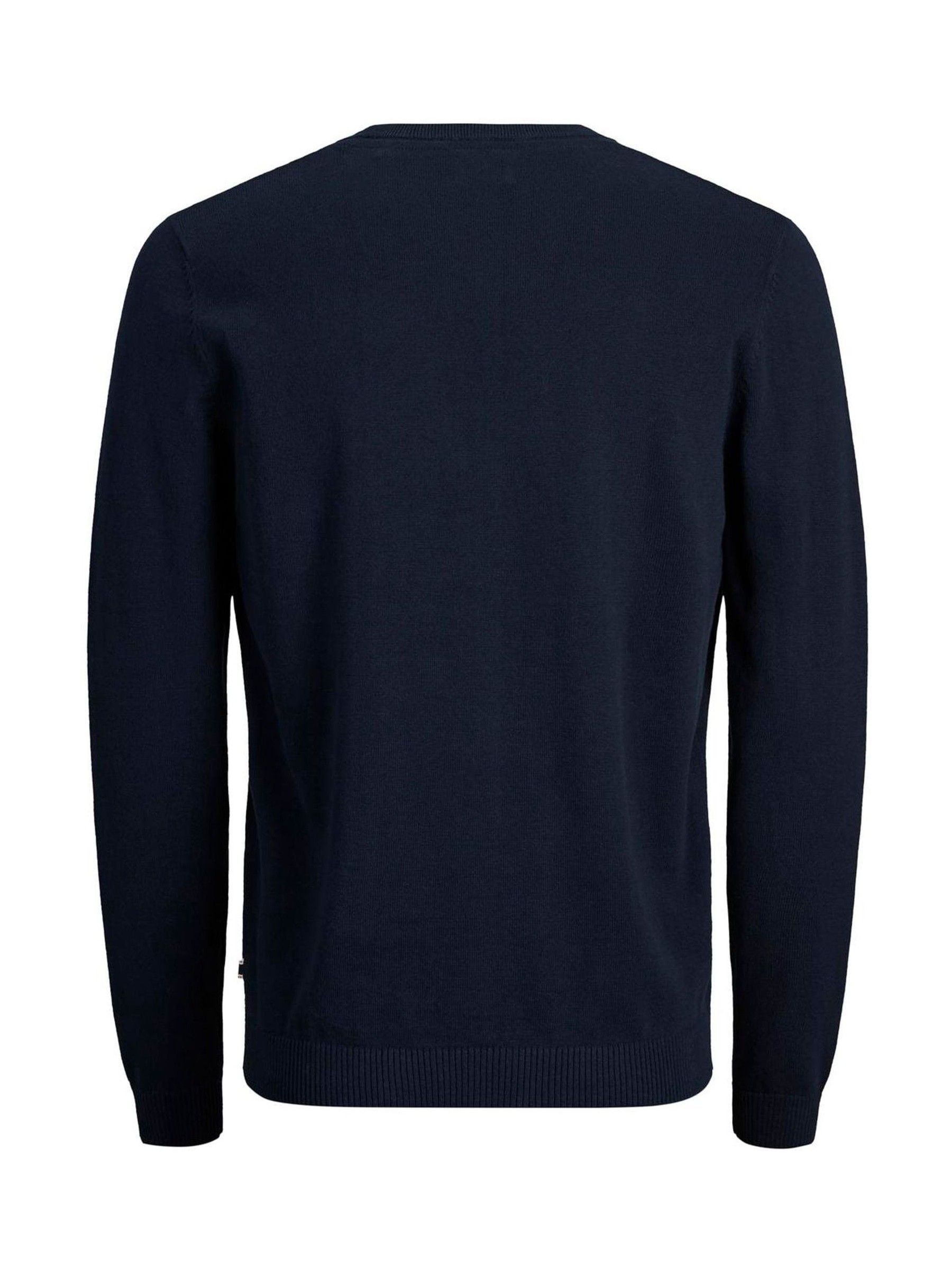 Jack & Jones Herren Blau Pullover Mit V-Ausschnitt Basic - Bild 8