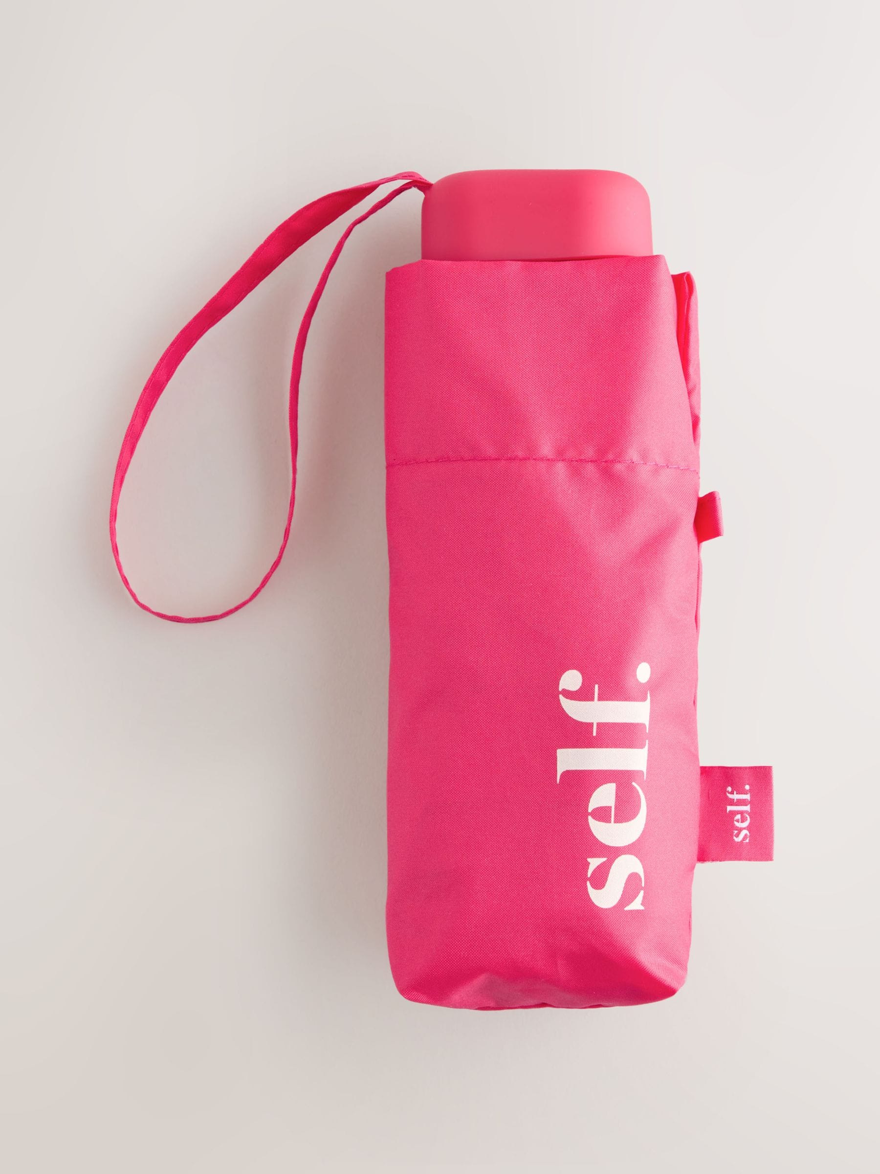 Self. Pink Print Compact Umbrella