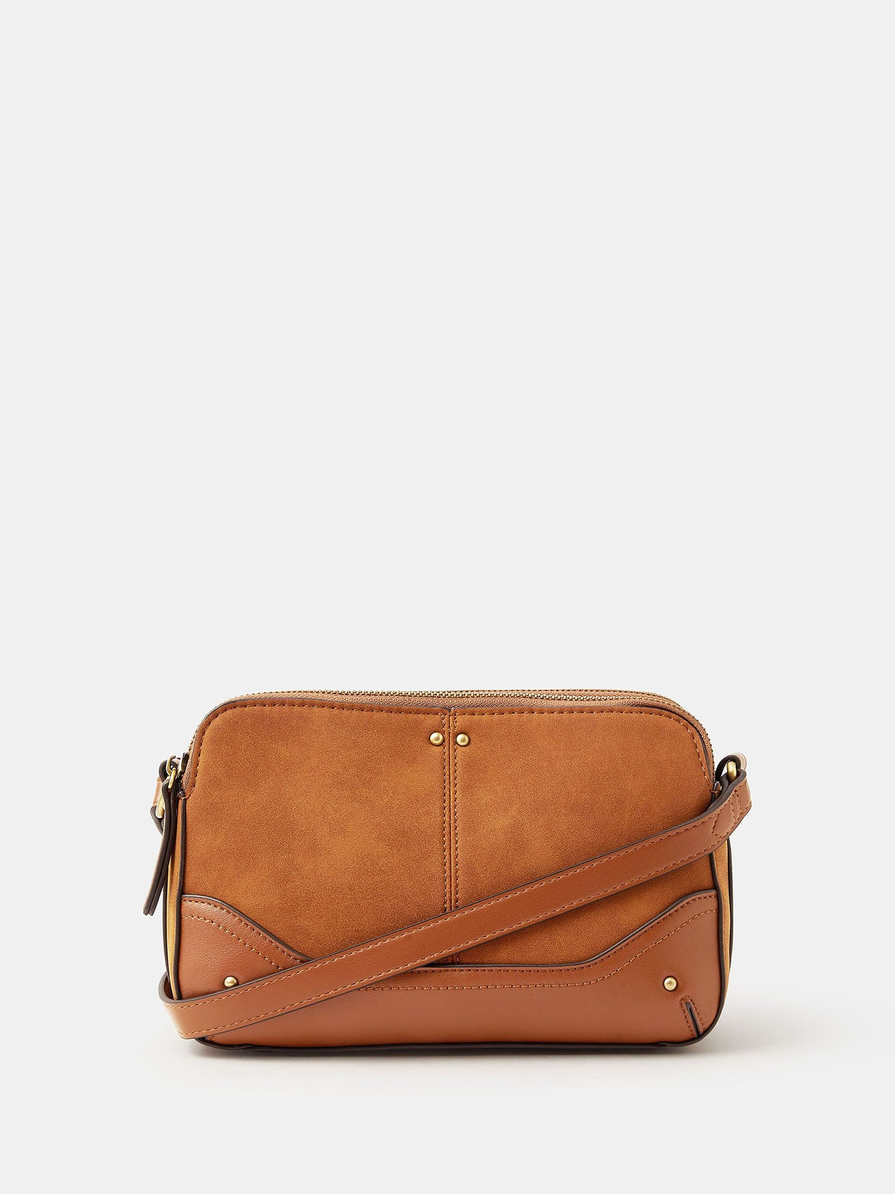 Accessorize Gold Brown Western Cross-Body Bag