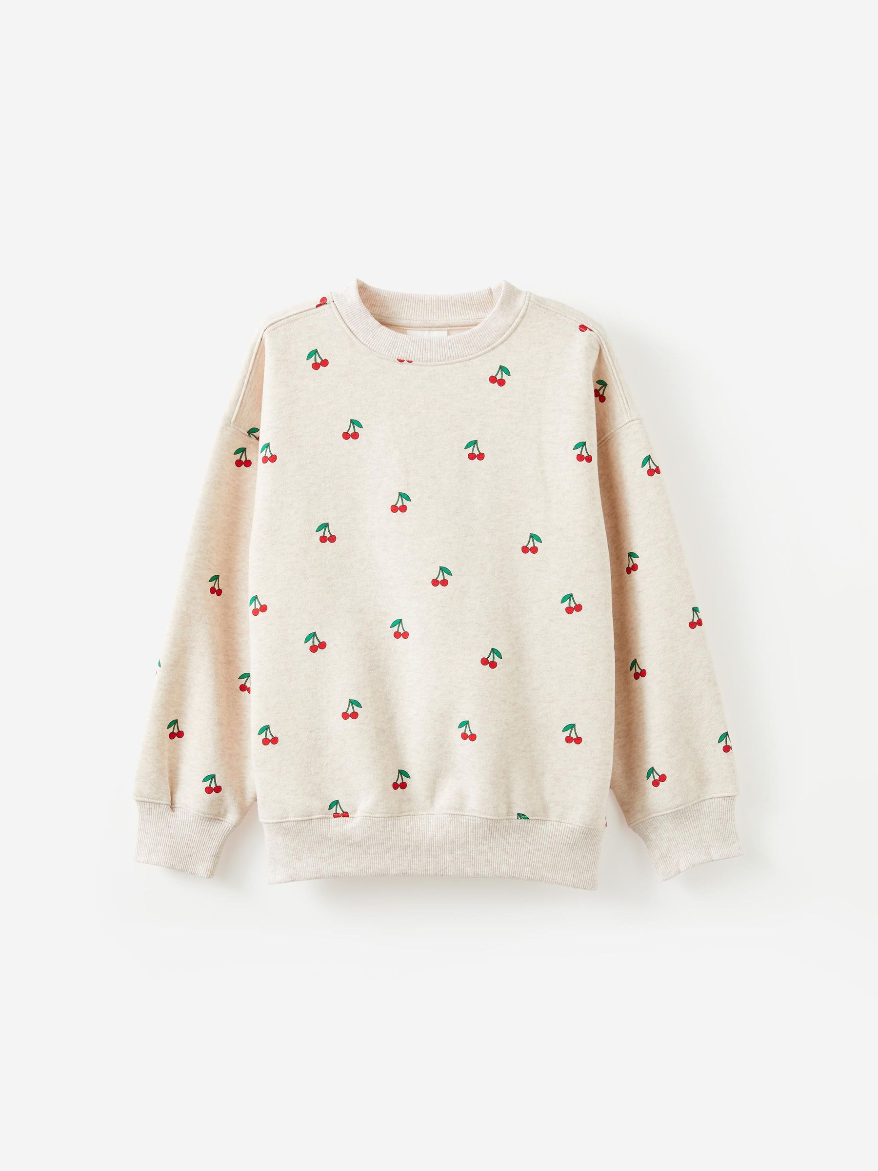 Cotton On Fille Sweatshirt Col Rond Molletonné Taille M Gris