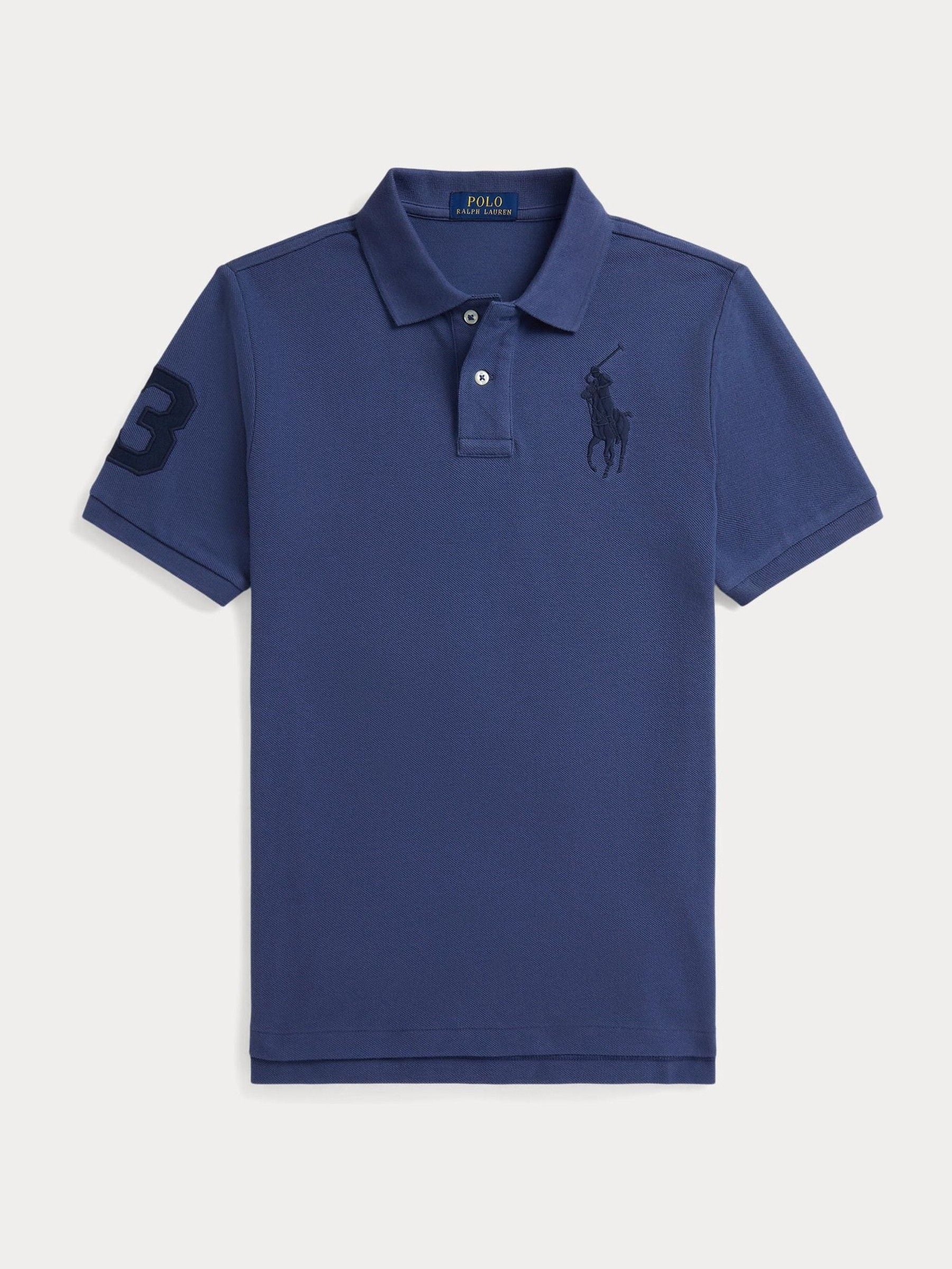Next - Polo Ralph Lauren Chłopcy Niebieski Tonal Big Pony Player Polo Shirt