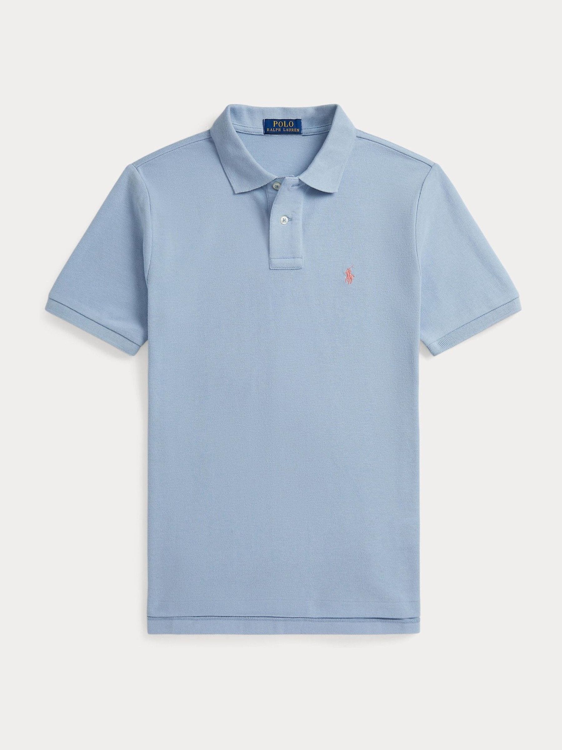 Next - Polo Ralph Lauren Chłopcy Niebieski Cotton Pique Polo Shirt