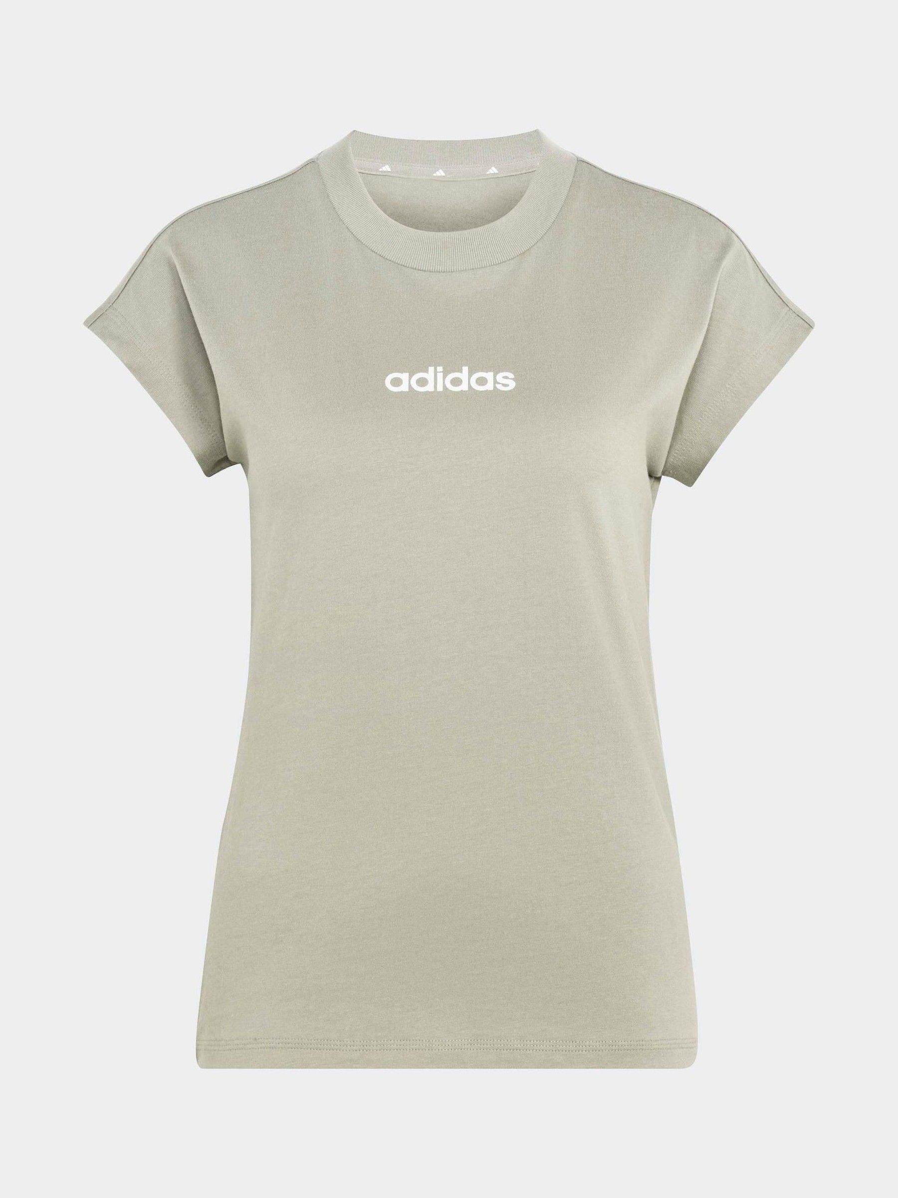 Adidas Donna Vert T-Shirt Da Essentials Linear - Immagine 2