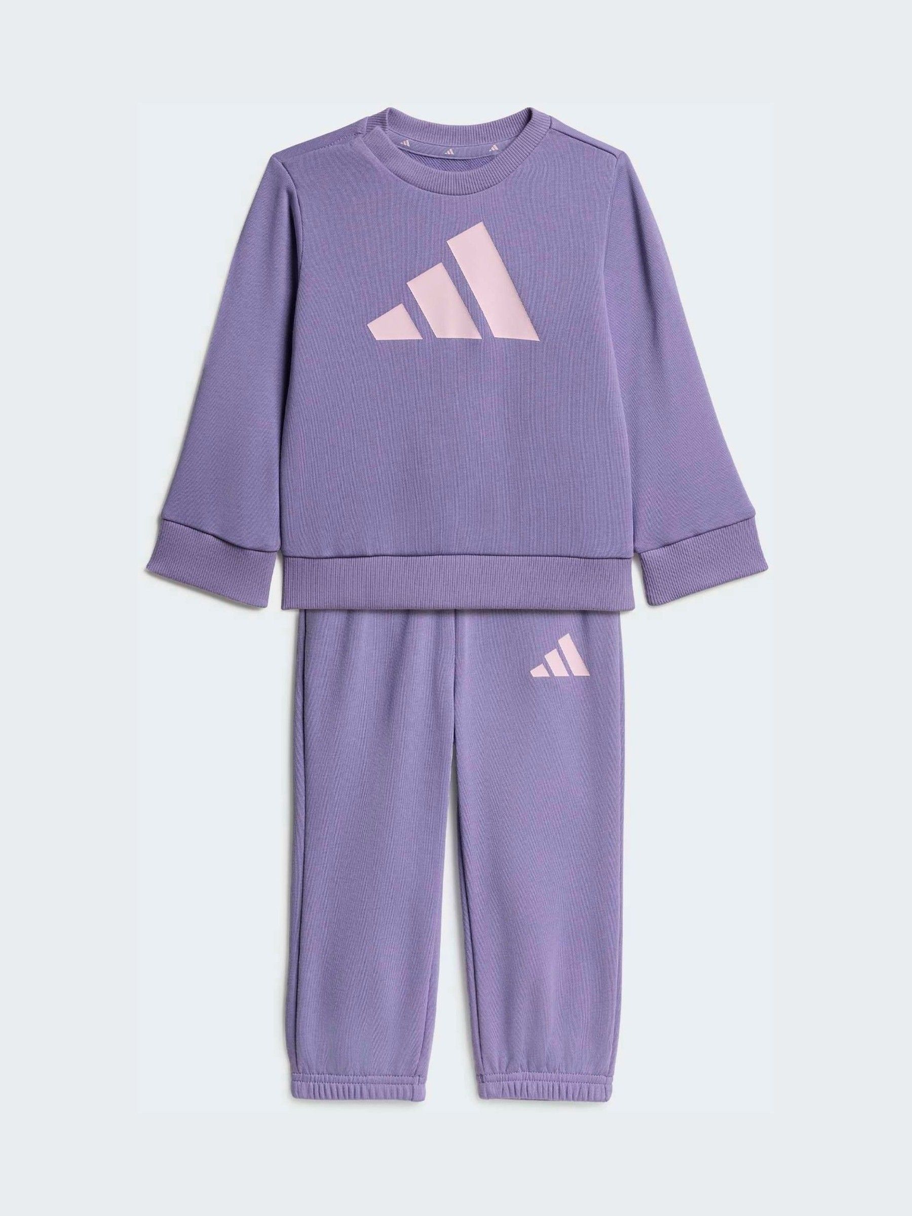 Adidas Unisex Violet Conjunto De Sudadera Y Pantalón De Chándal Bebé Essentials - Imagen 3