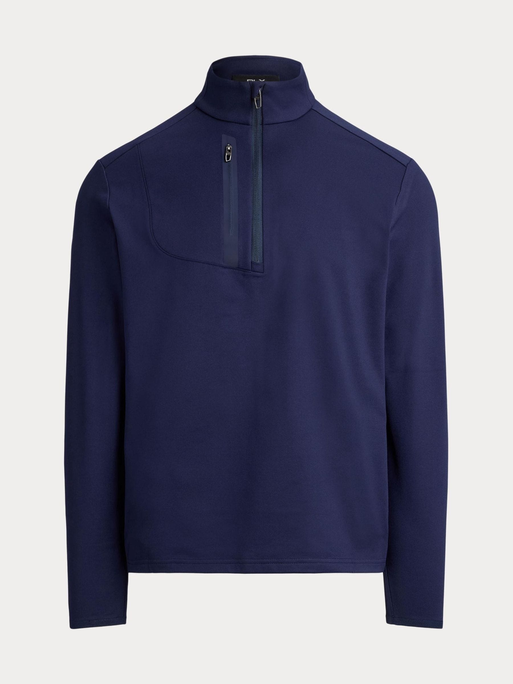 Ralph Lauren Blue Rlx M1 Quarter Zip Top