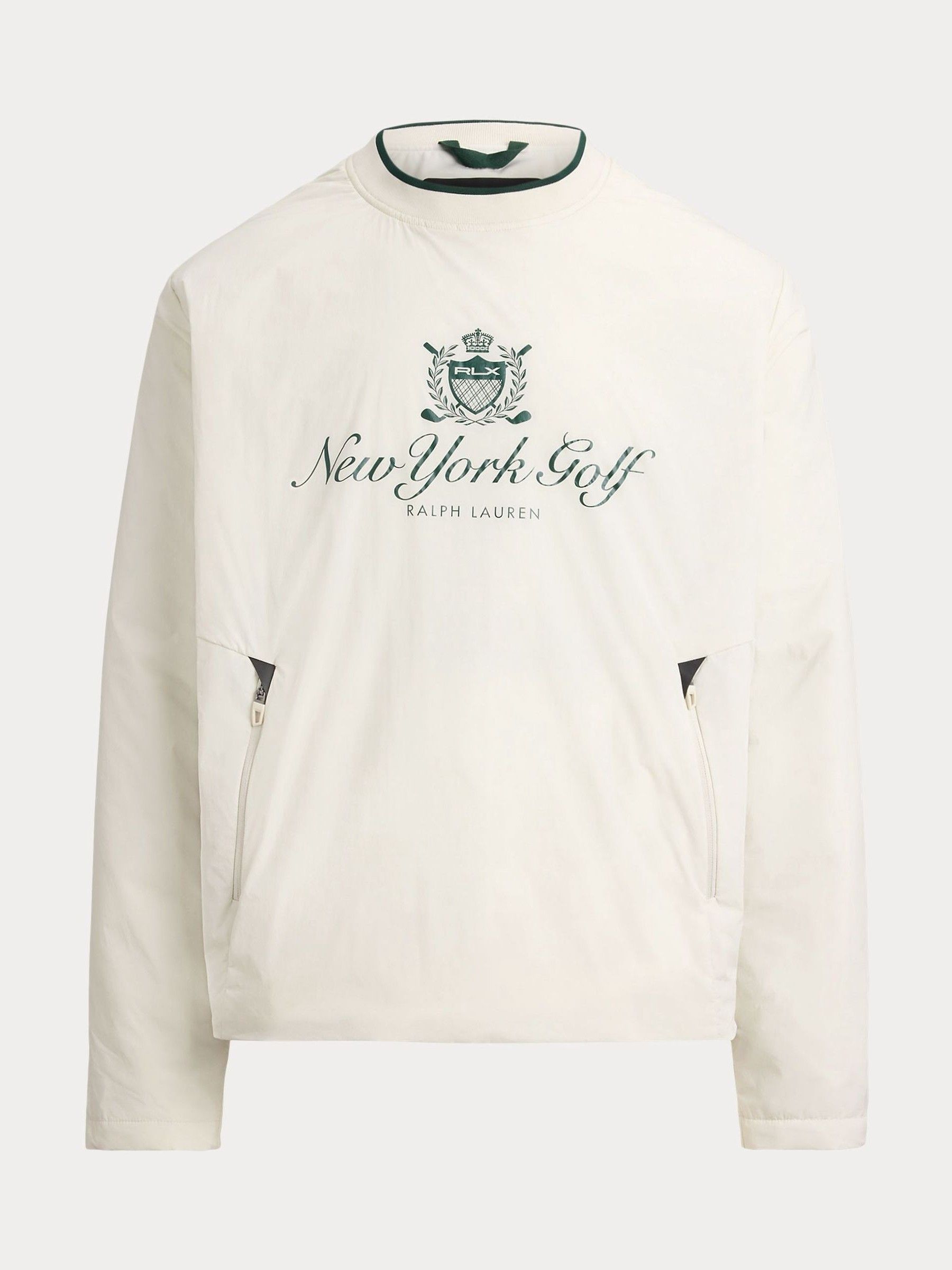 Ralph Lauren White Rlx Stretch Woven Sweatshirt