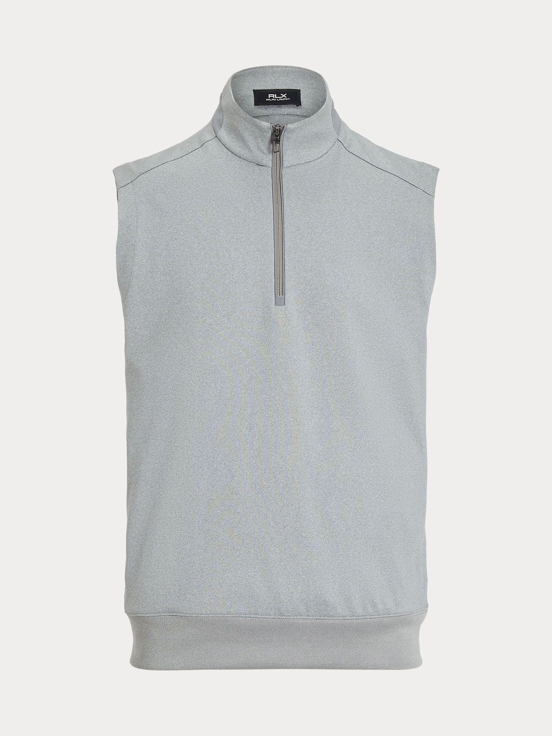 Ralph Lauren Grey Rlx Knit Half Zip Gillet