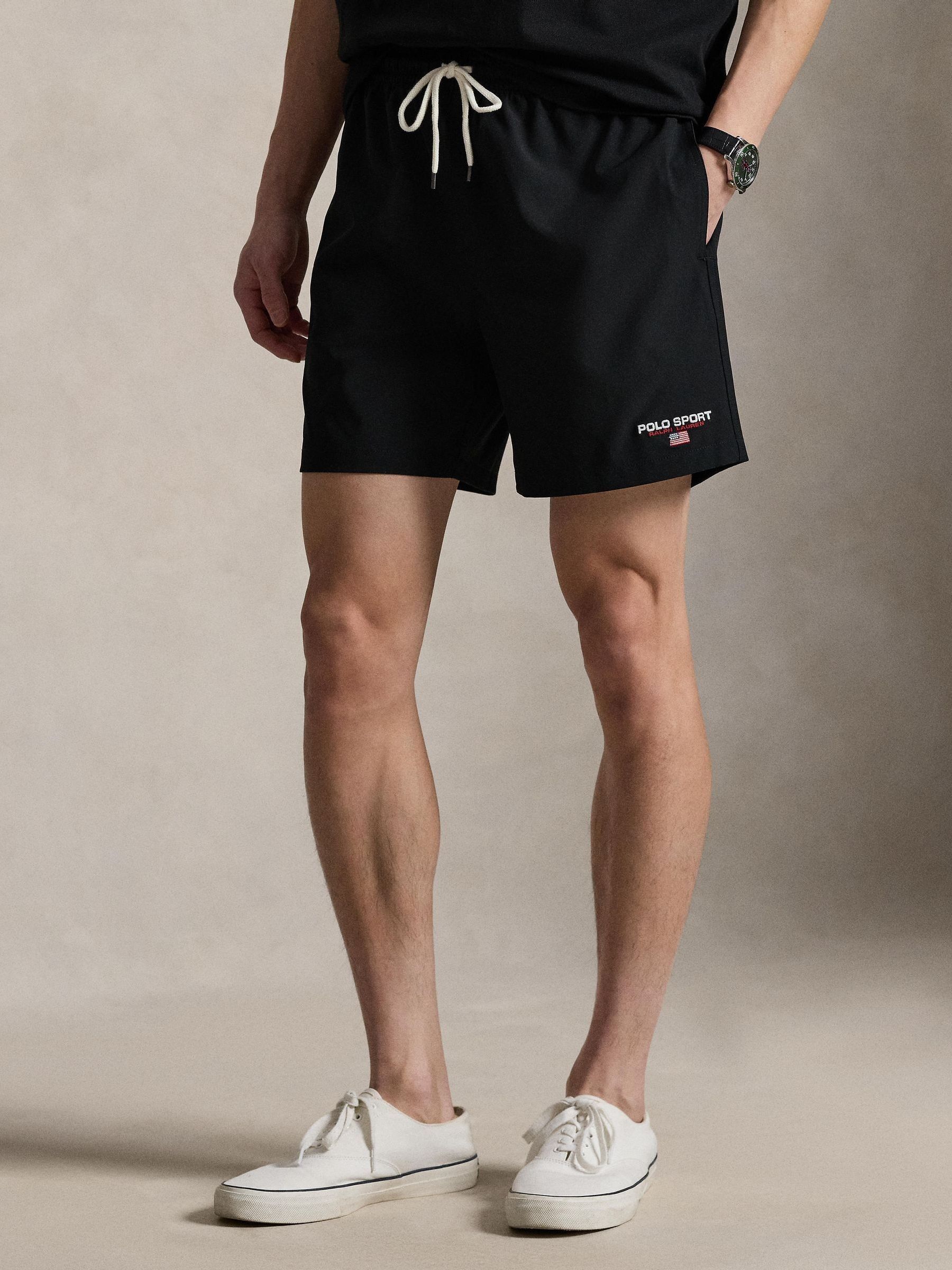 Polo Ralph Lauren Uomo Nero Sport Woven Trunk Swim Shorts