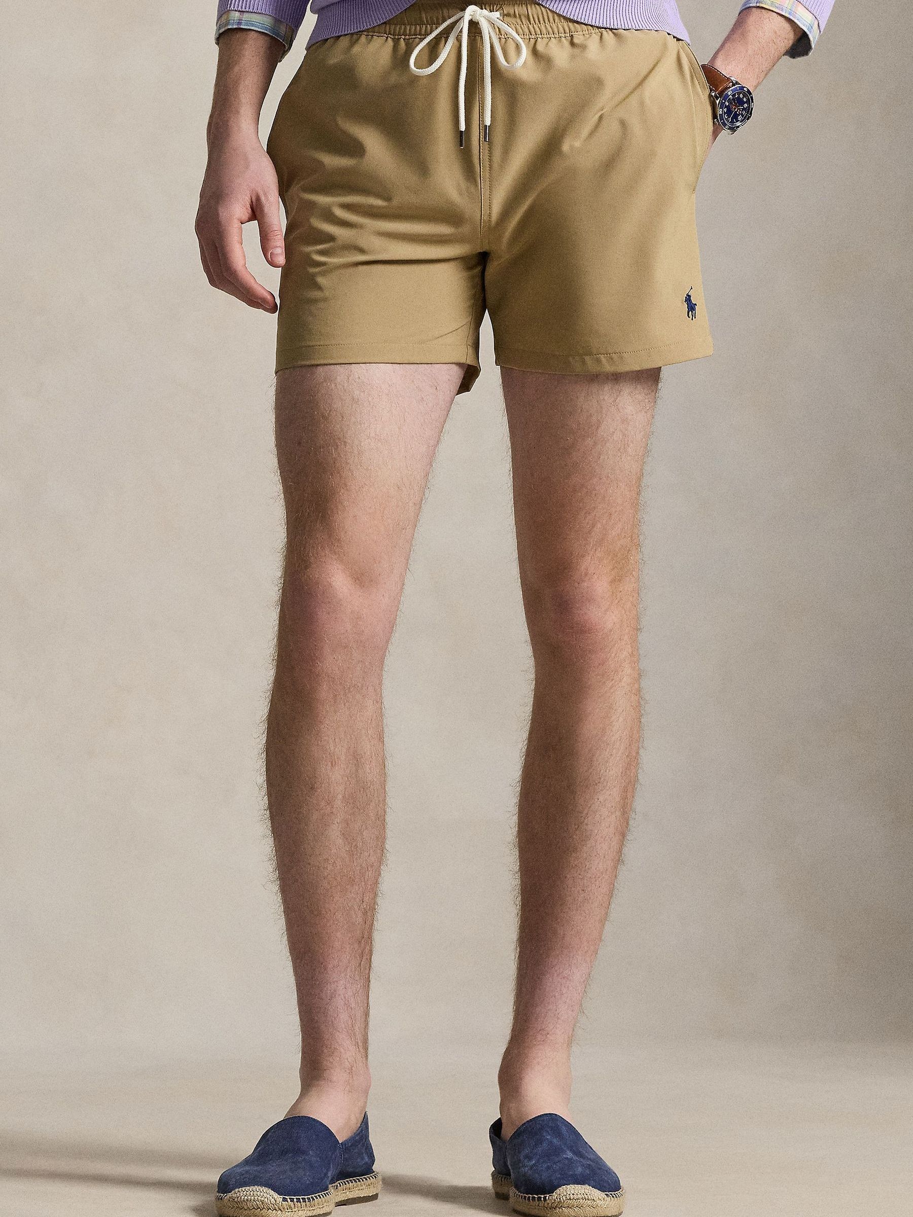 Polo Ralph Lauren Uomo Marrone Woven Swim Shorts
