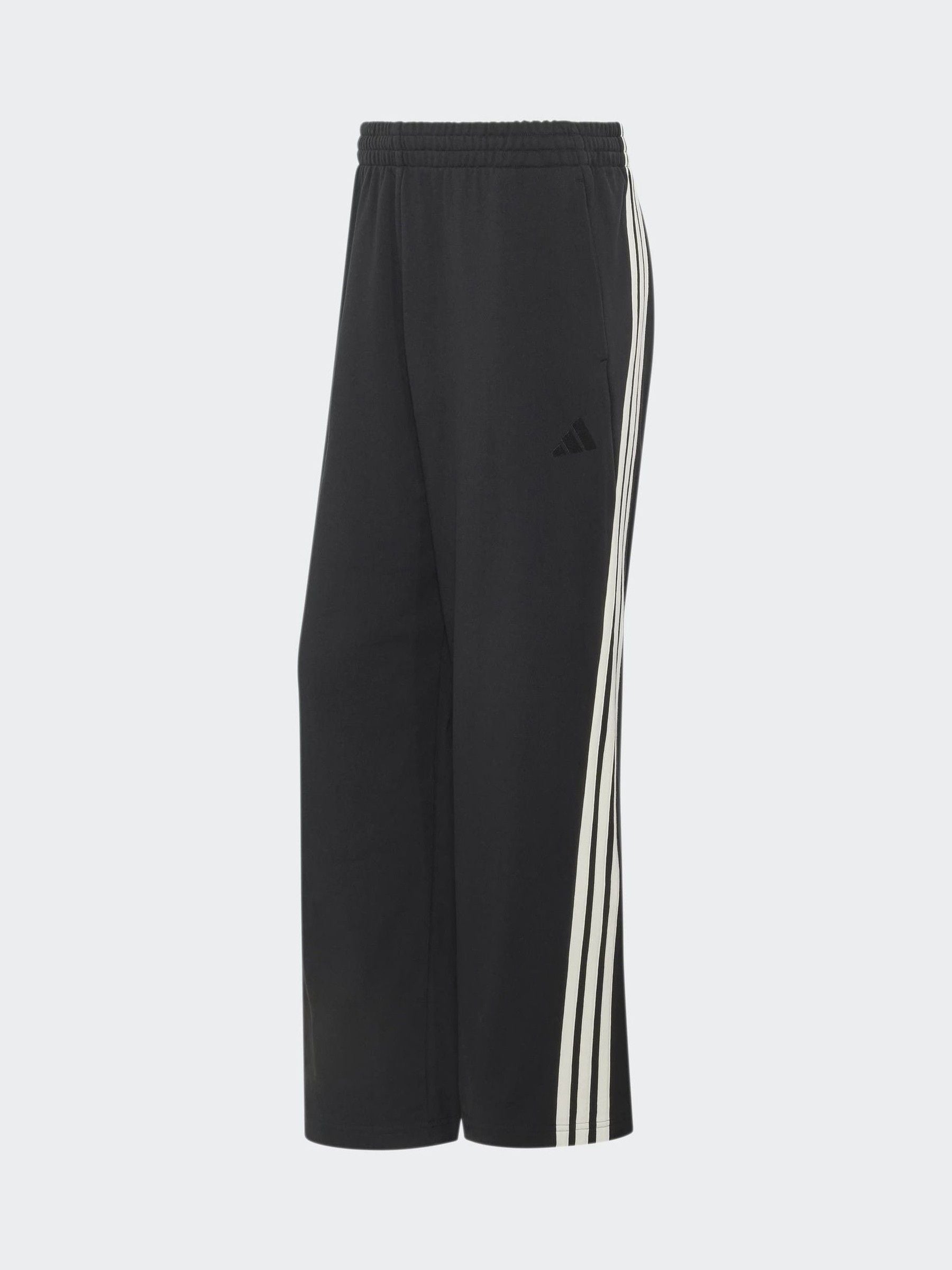 Adidas Noir Pantaloni Da Jogging Larghi 3-Stripes - Immagine 4