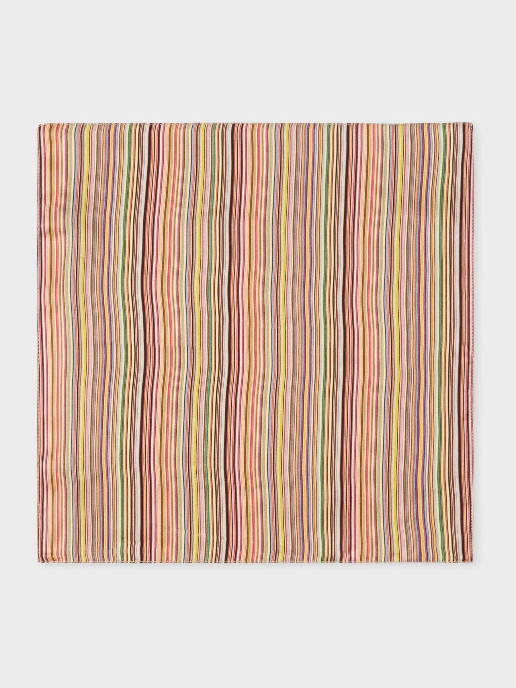 Ps Paul Smith Signature - Fazzoletto Da Taschino Con Righe