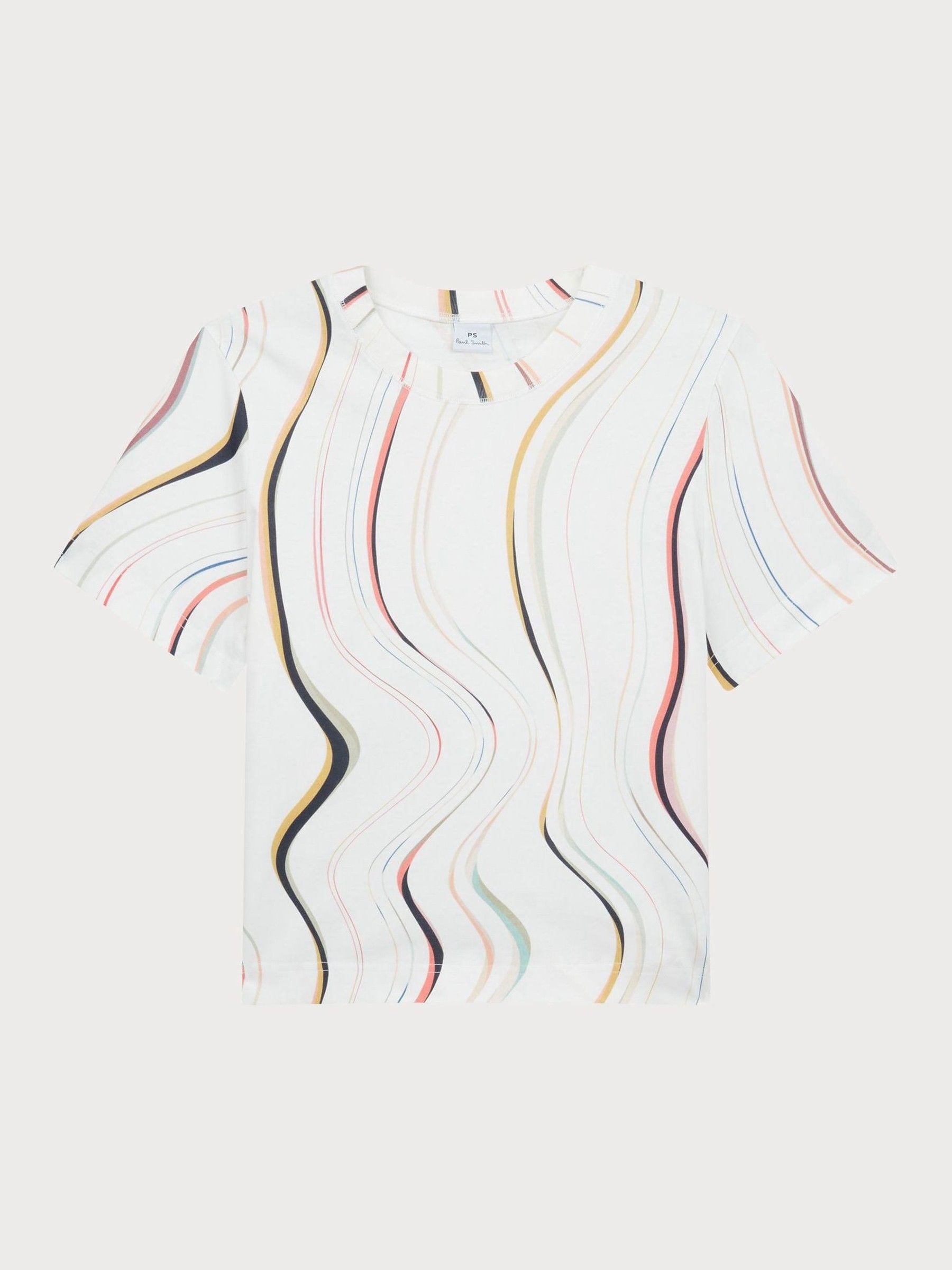 PS Paul Smith T-Shirt - White - Swirl Print