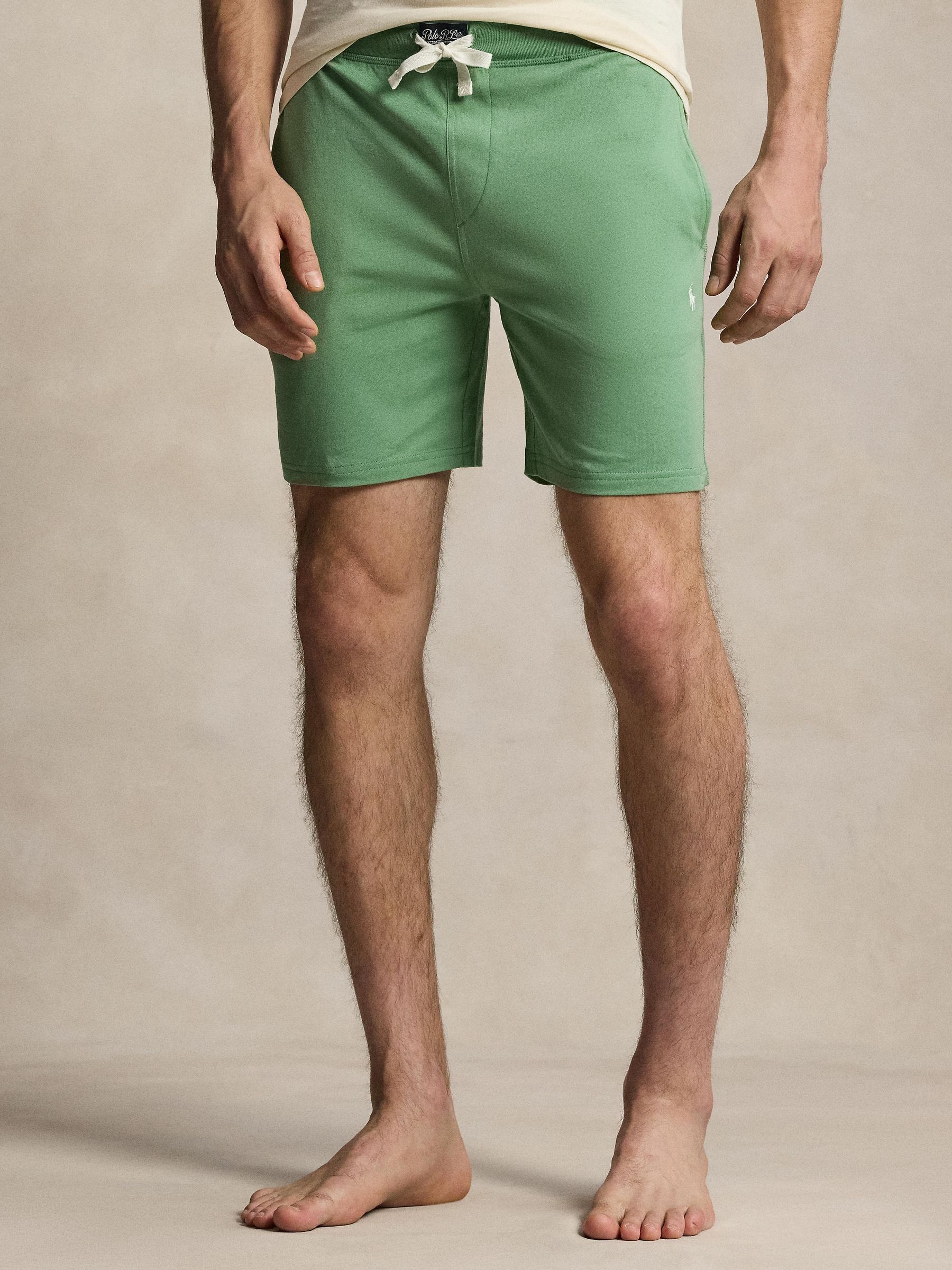 Next - Polo Ralph Lauren Męski Zielony Slim Cotton Jersey Shorts