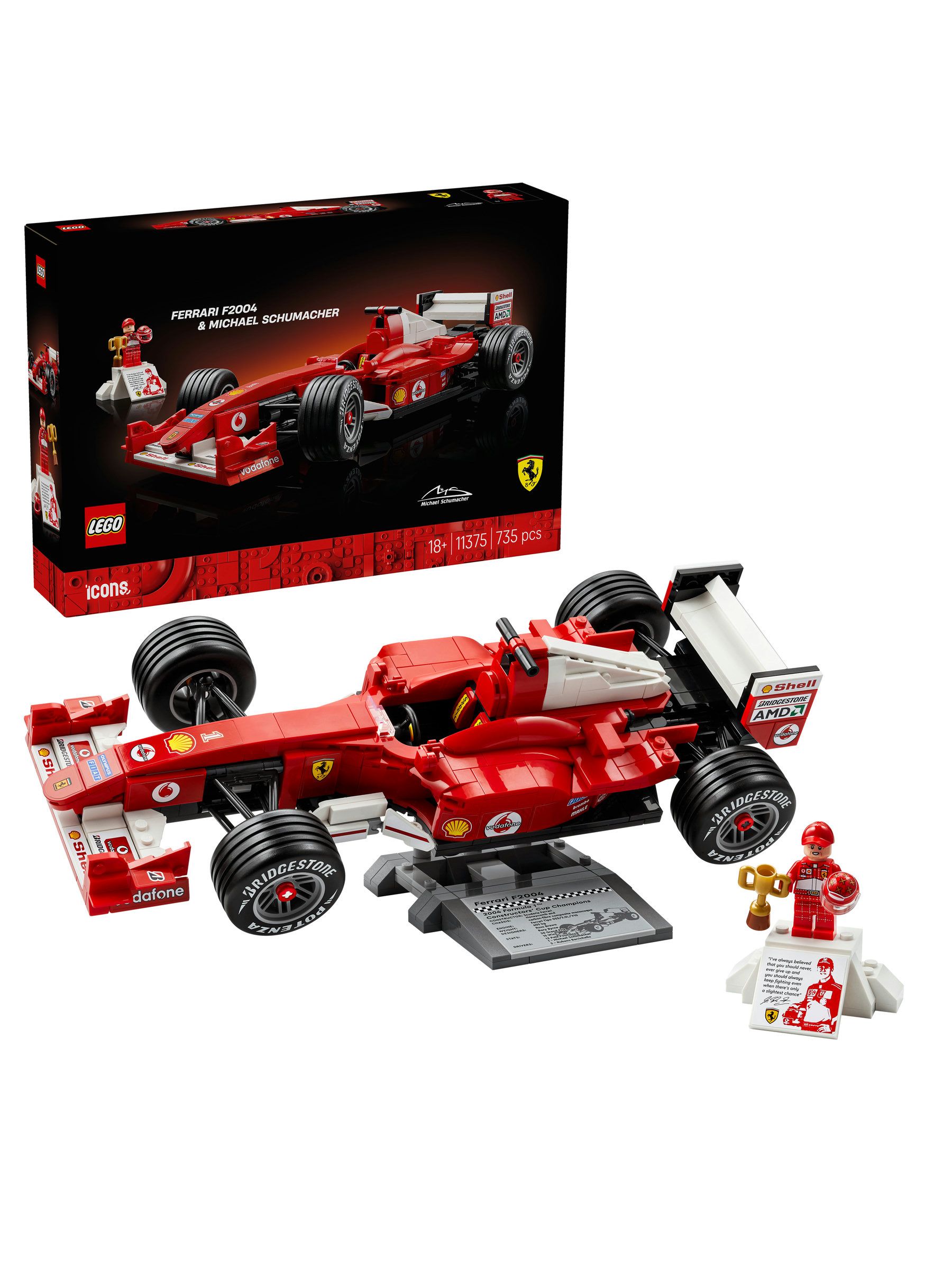 LEGO LEGO Icons Ferrari F2004 & Michael Schumacher Model 11375