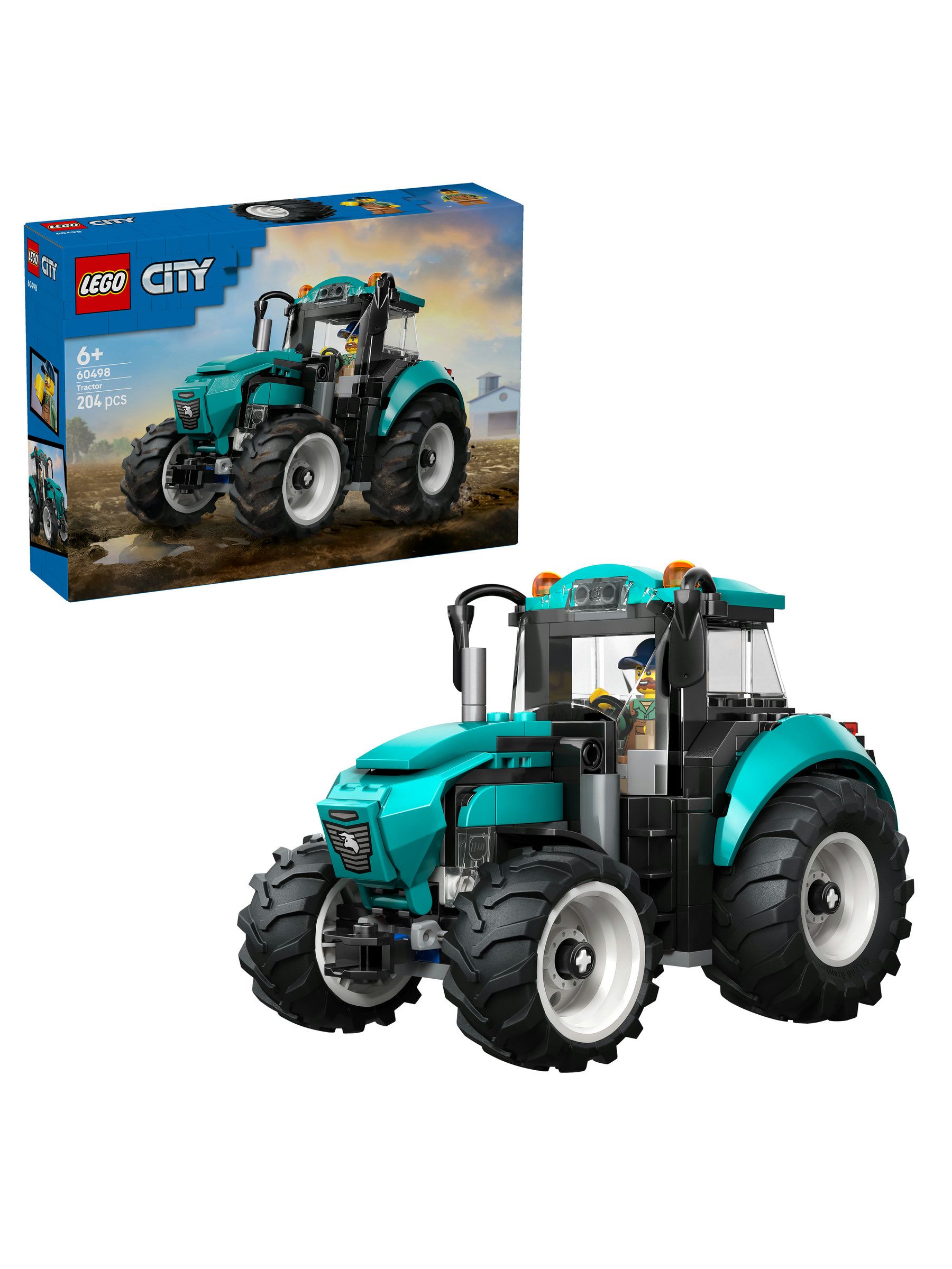 Lego Verde Trattore 60498 City Veicolo Agricolo Teal Con Minifigure E Pneumatici Grandi - Immagine 20