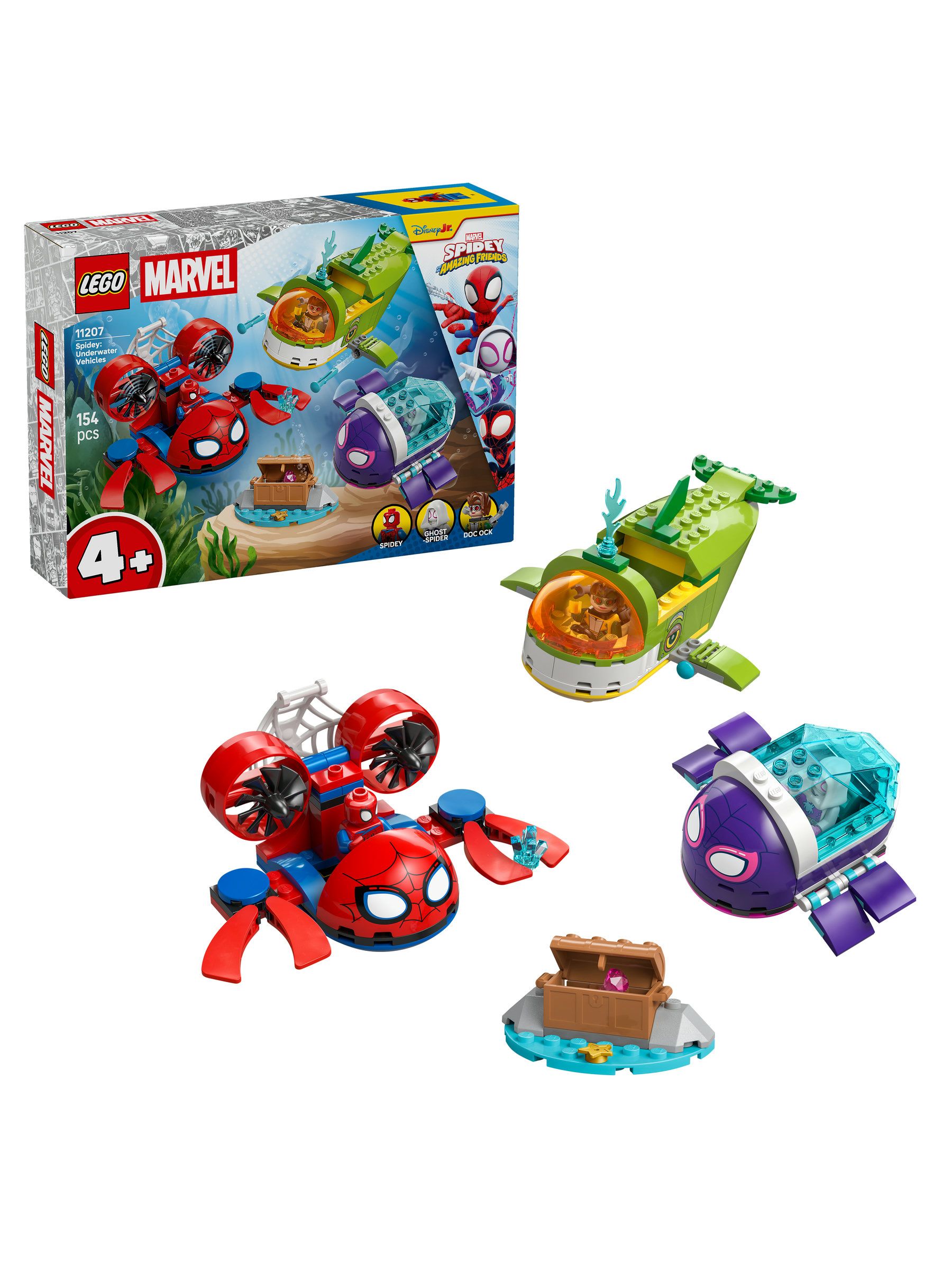 Lego Unisex Marvel Spidey: Underwater Vehicles Building Toy 11207 - Imagen 1