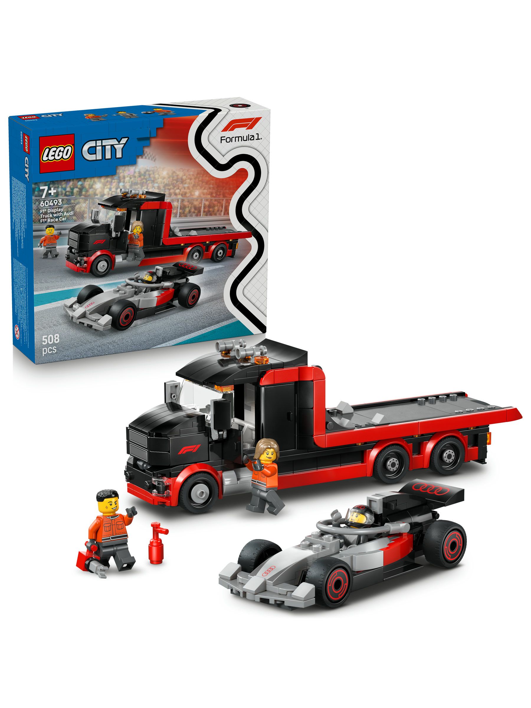 60493 LEGO City F1 Truck con Audi F1 auto da corsa, Giochi di cost - Immagine 14
