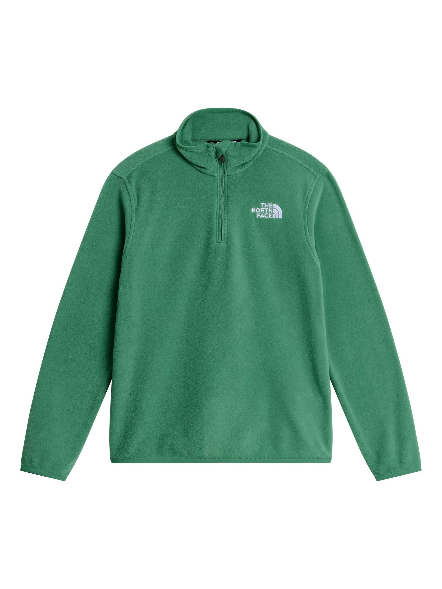 The North Face - Teen - Glacier 1/4 Zip Fleece - Green