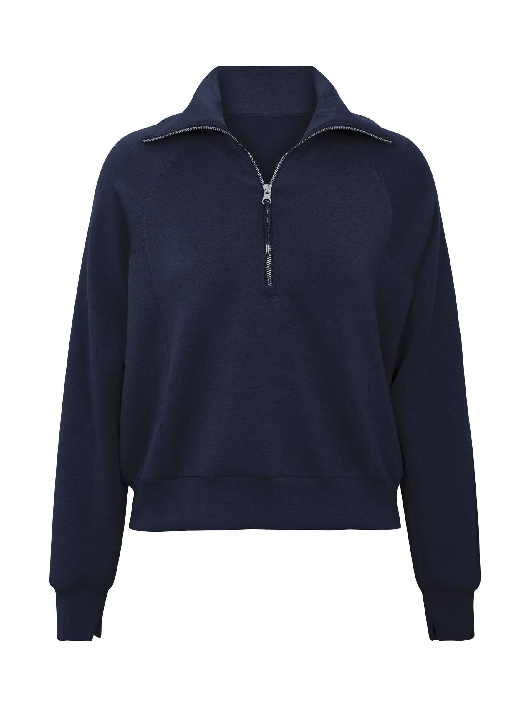 Next - Spanx Blue Airessentials Half Zip Sweat Top