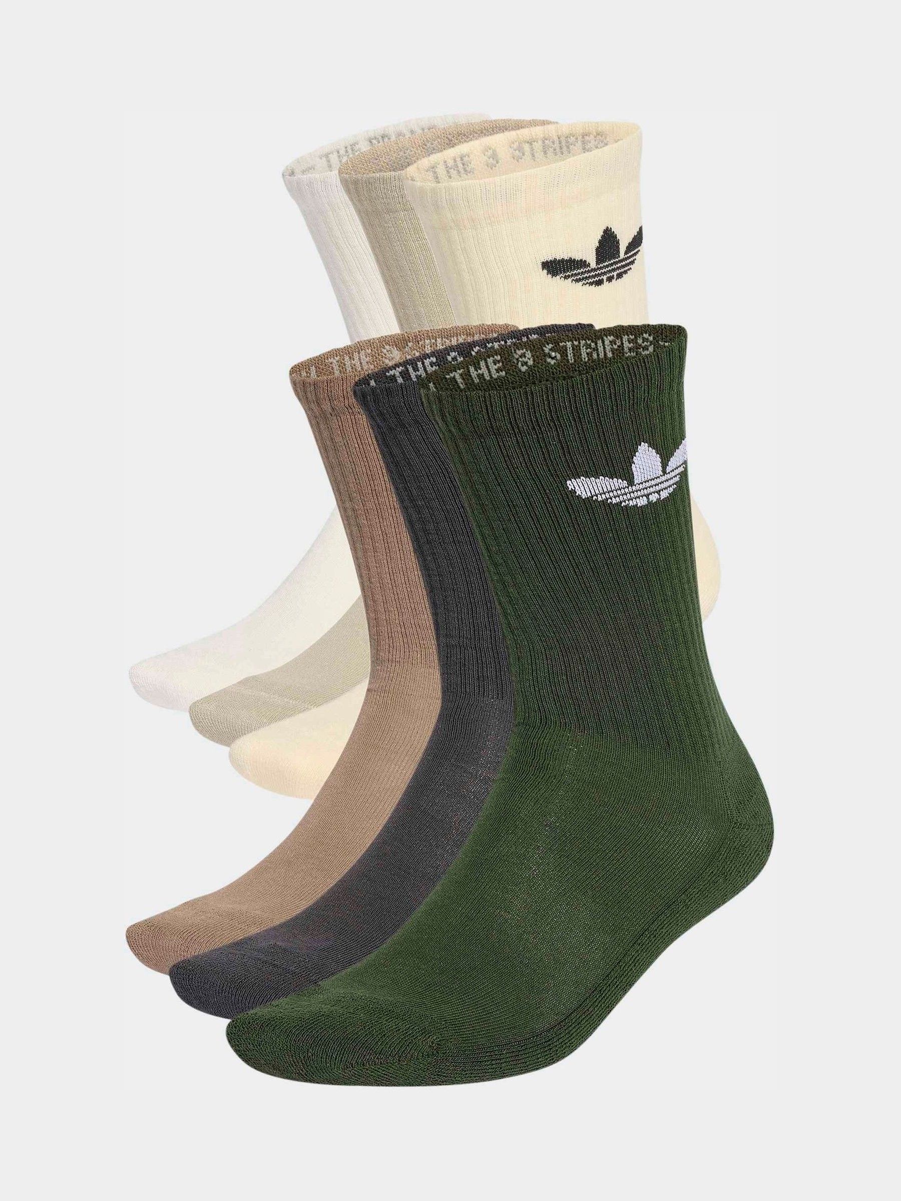 Adidas Crew 6 Pack - Chaussettes, Blanc - Taille 43-45 - Image 2