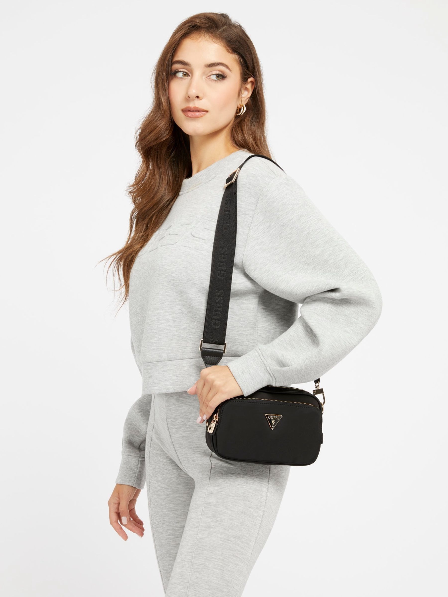 Guess Donna Nero Gemma Crossbody Camera Bag - Immagine 1