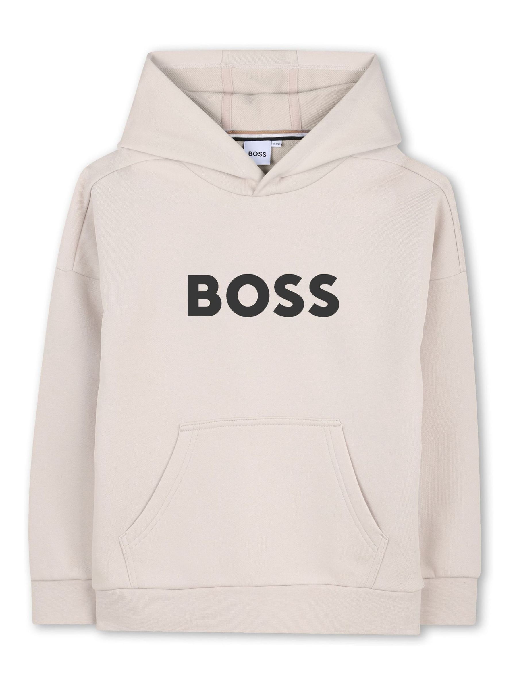 BOSS Garçon - Hoodie - Crème - Coton