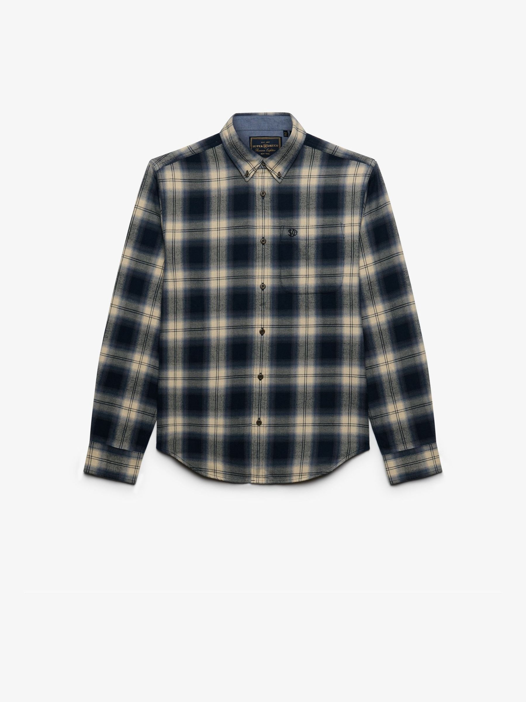 Superdry Bleu Langarm Baumwollhemd Lumberjack - Bild 3