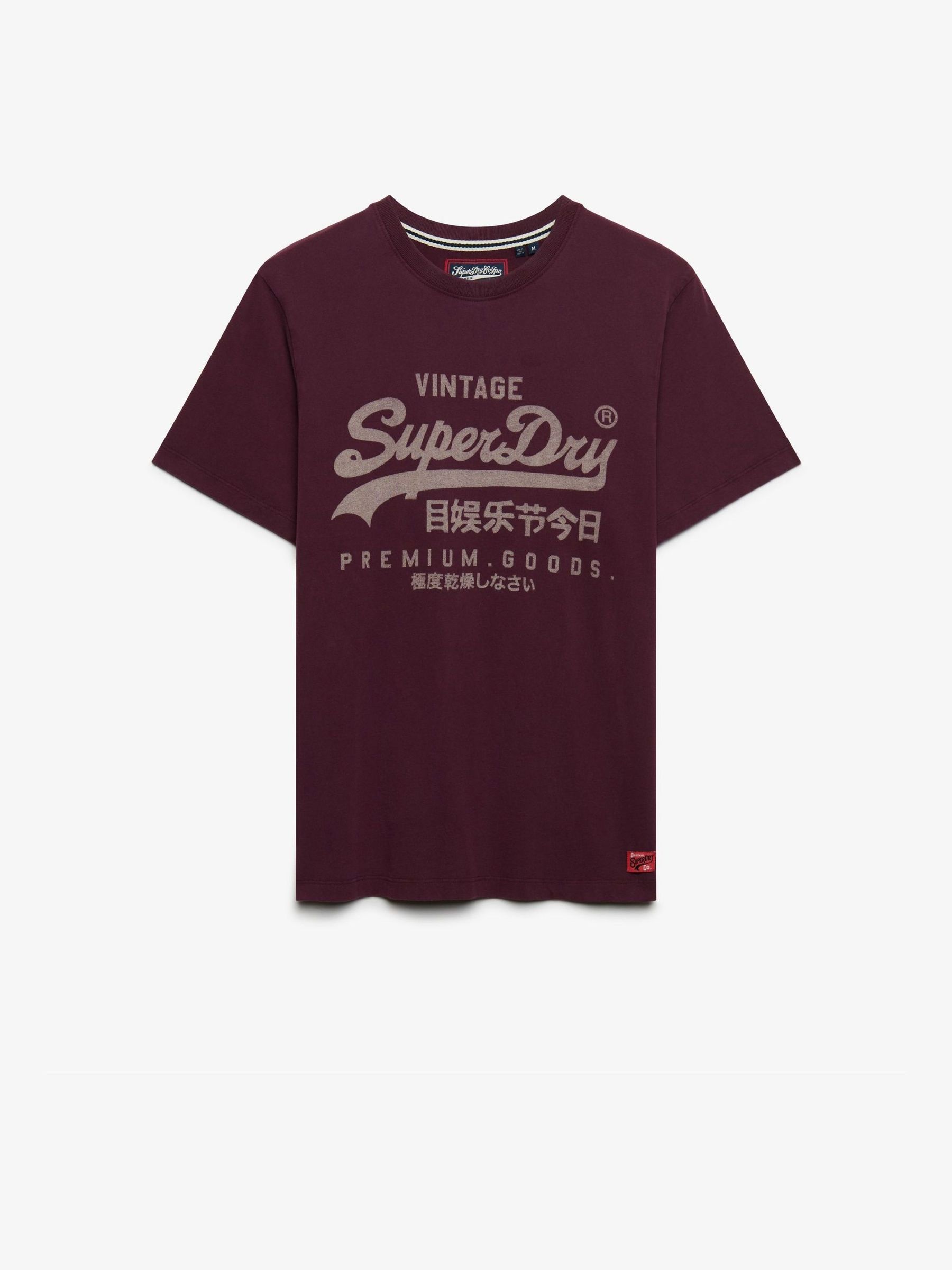 T-Shirt & Polo Superdry Classic Uomo Rosso Extra Grande - Immagine 3