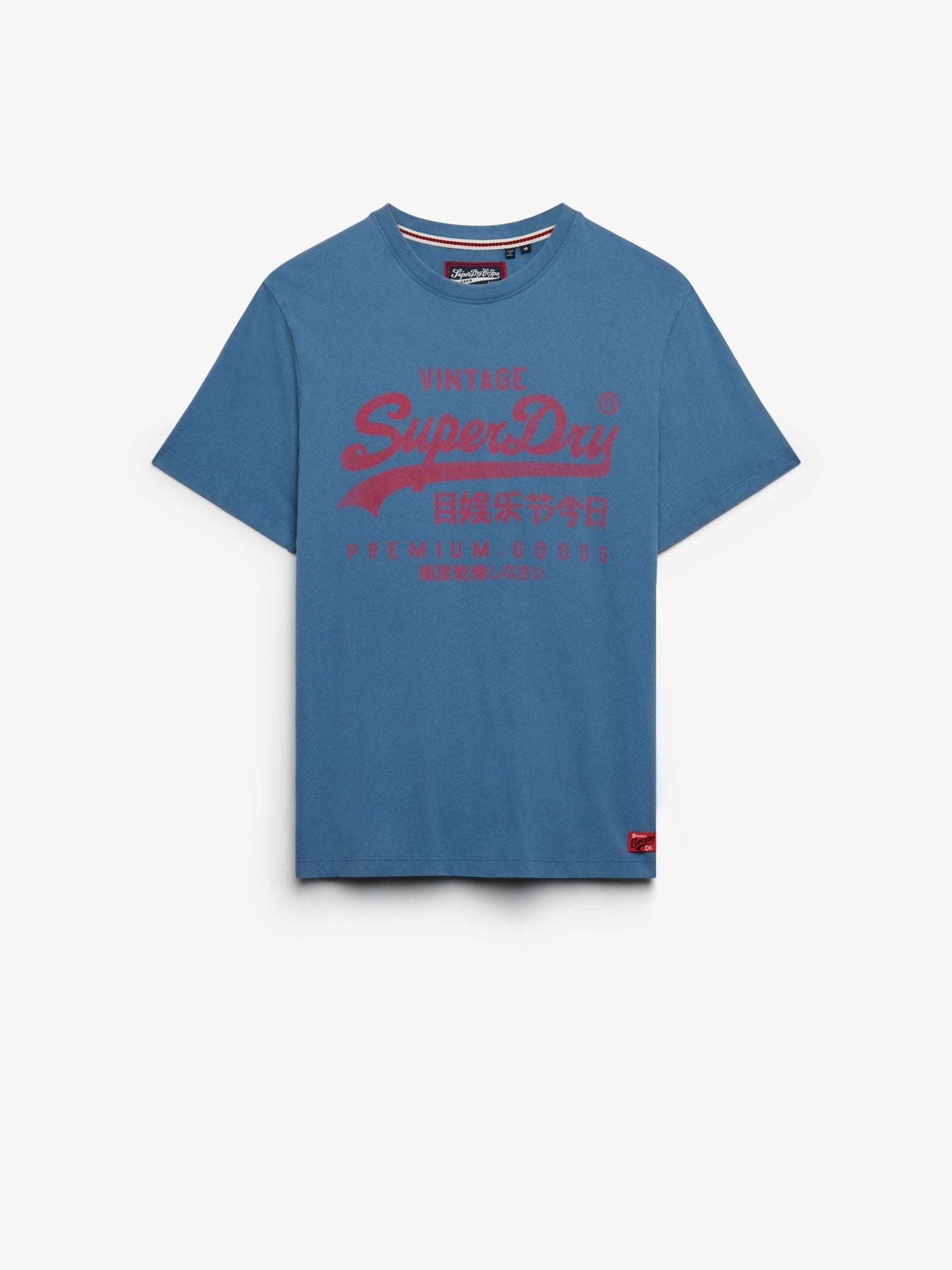 Superdry Bleu T-Shirt Vl Classic - Bild 3