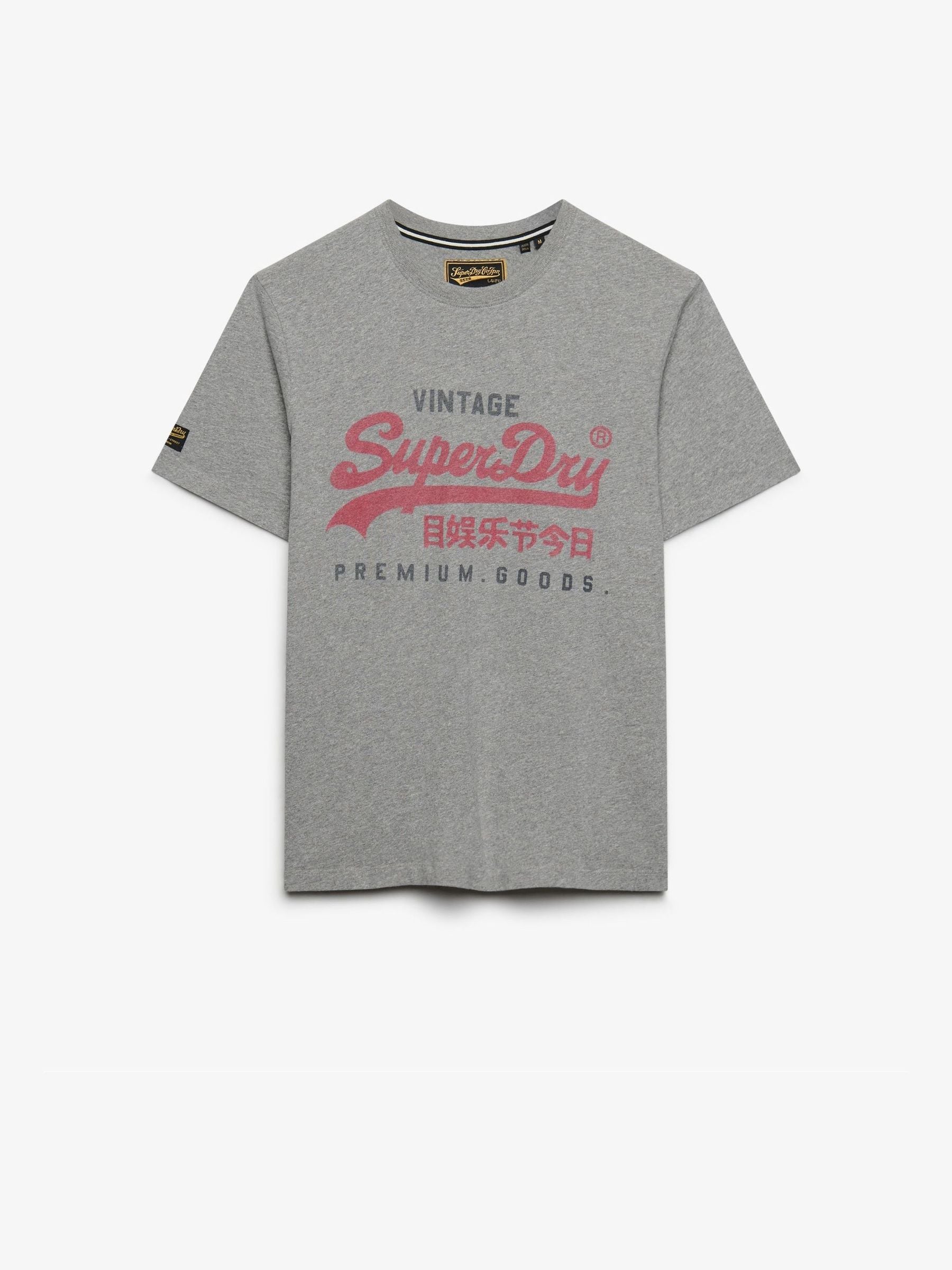 Superdry Gris Camiseta Vl Heritage Relaxed