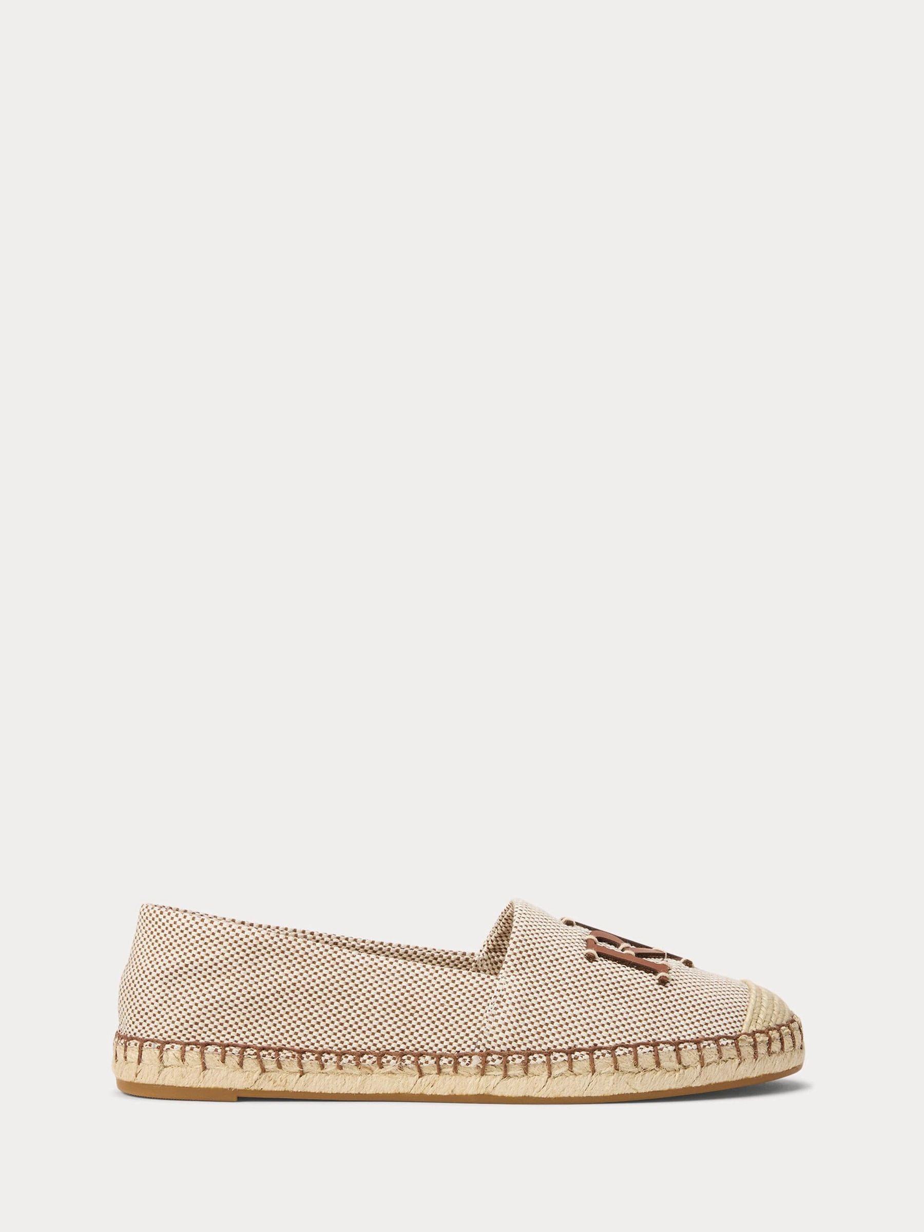Next - Lauren Ralph Lauren Damski Natural Cameryn Logo Espadrilles Flats