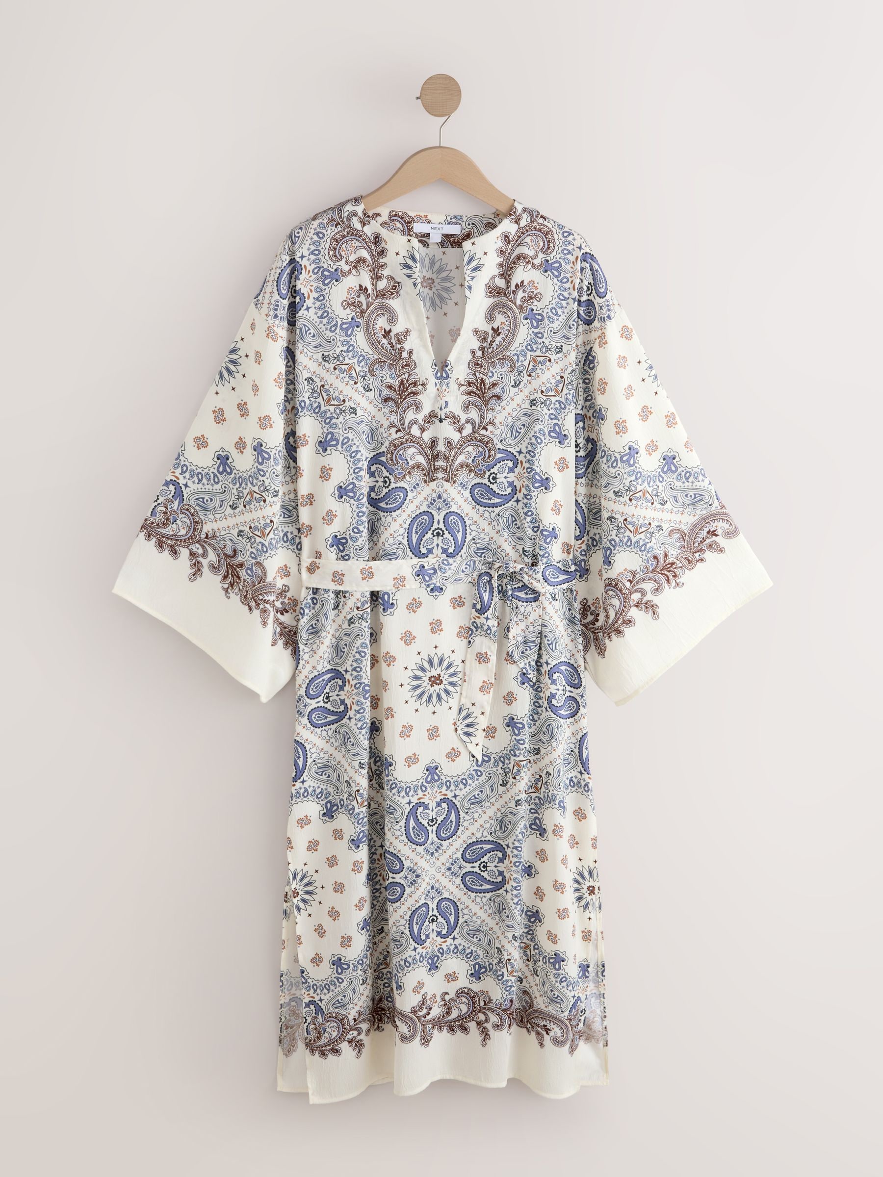 Next Tie Waist Maxi Kimono Dress