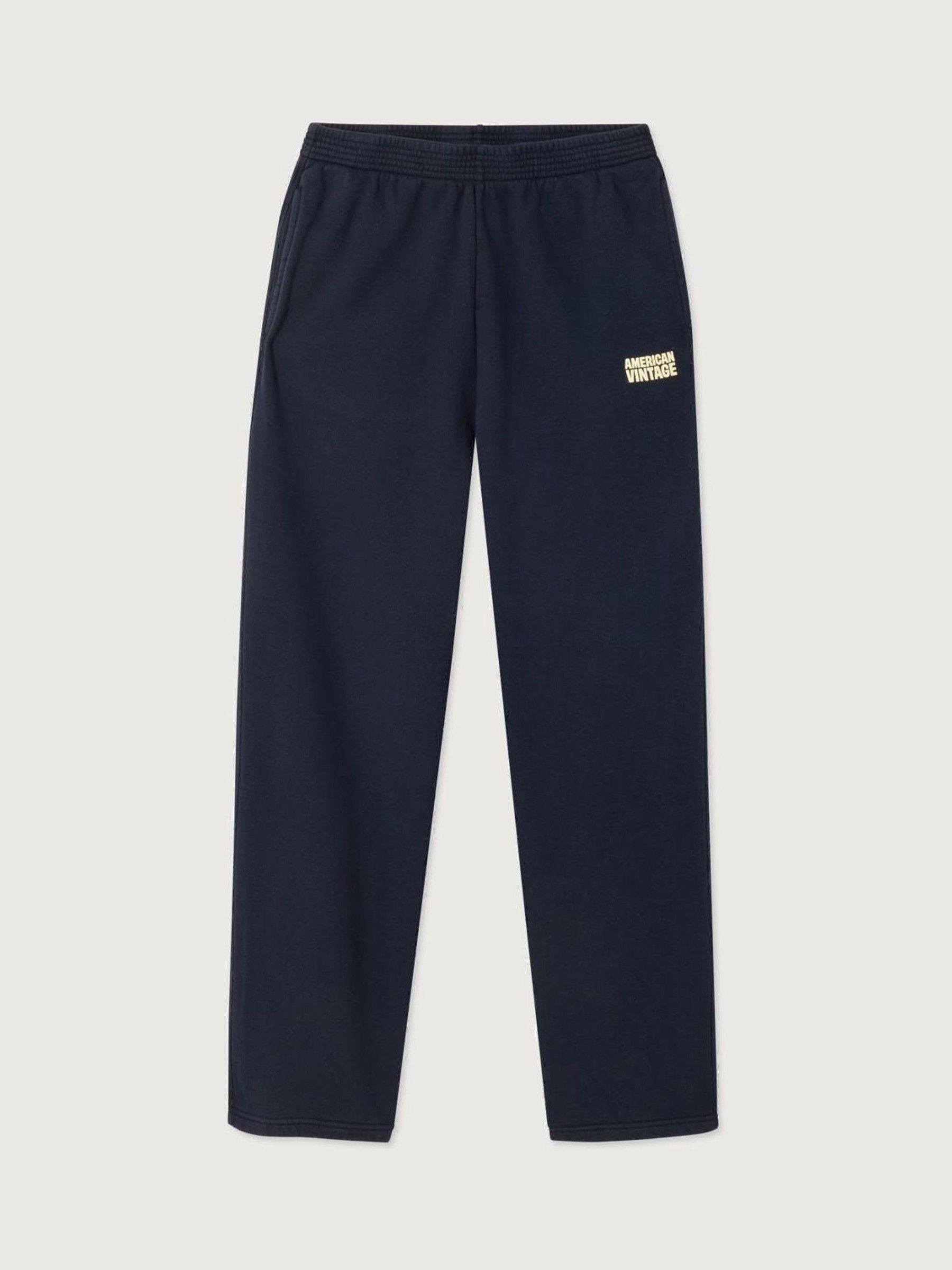 American Vintage Blue Plizzy Joggers