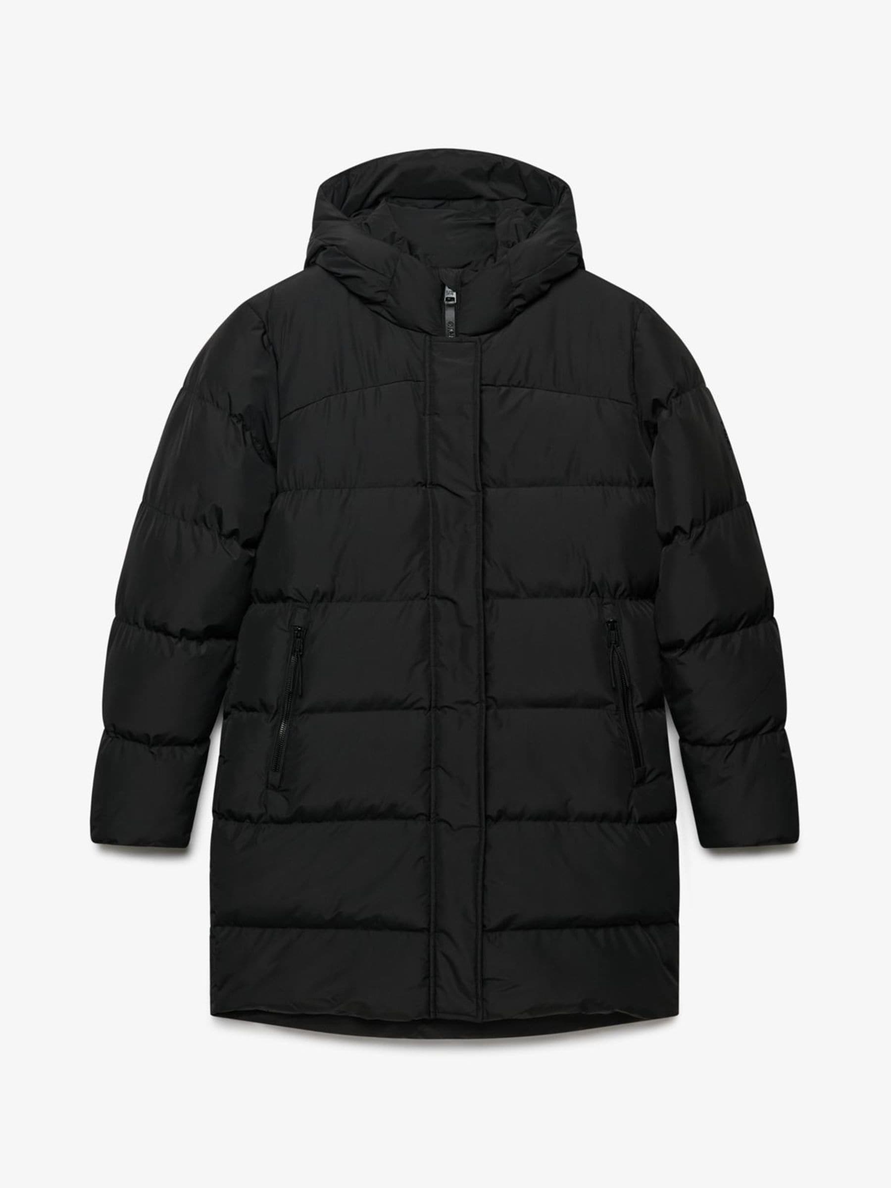 Superdry Damen Noir Lange Steppjacke Mit Kapuze - Bild 2