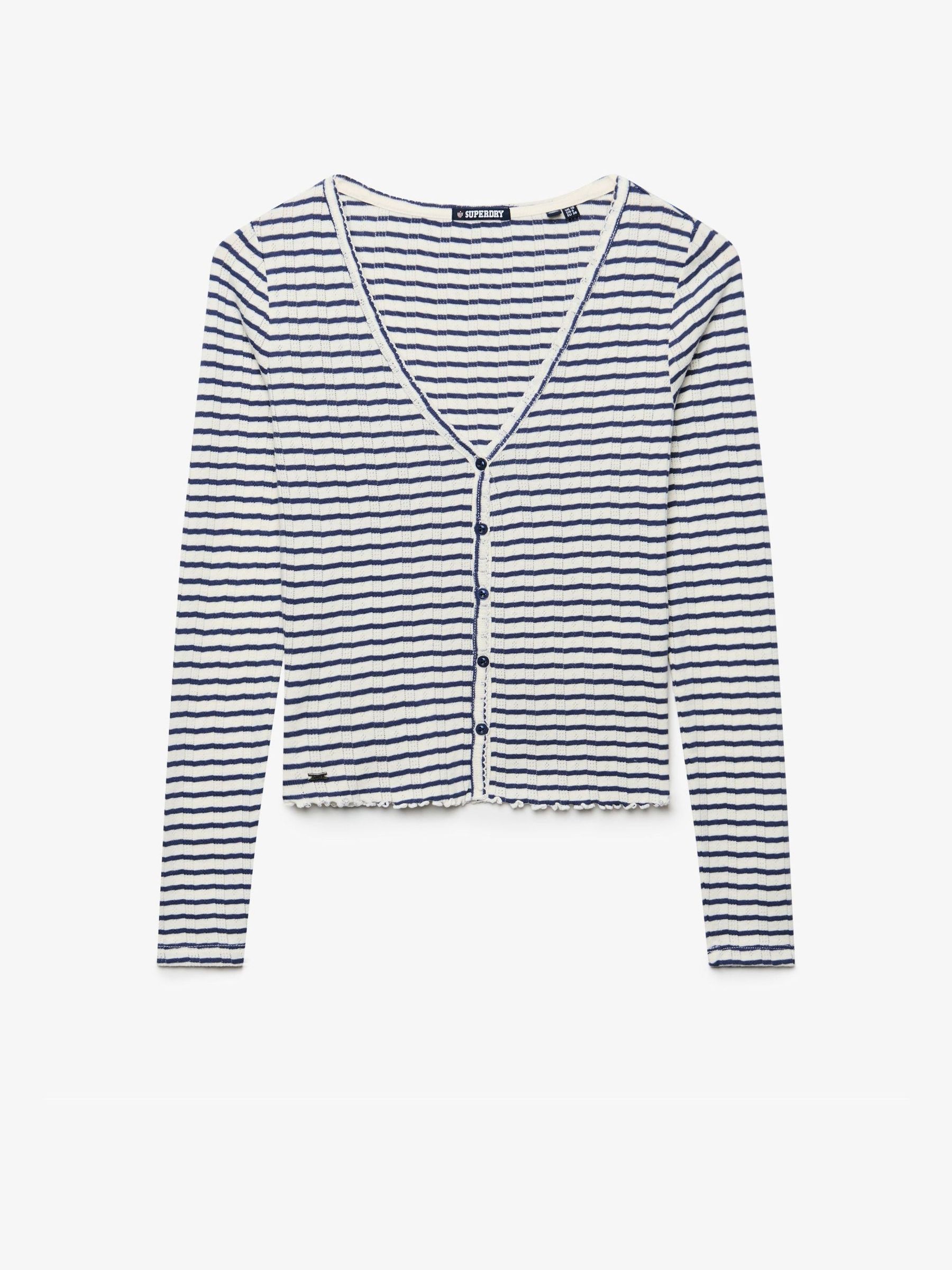 Superdry Damen Bleu Strickjacke, Athletic Essential - Bild 3