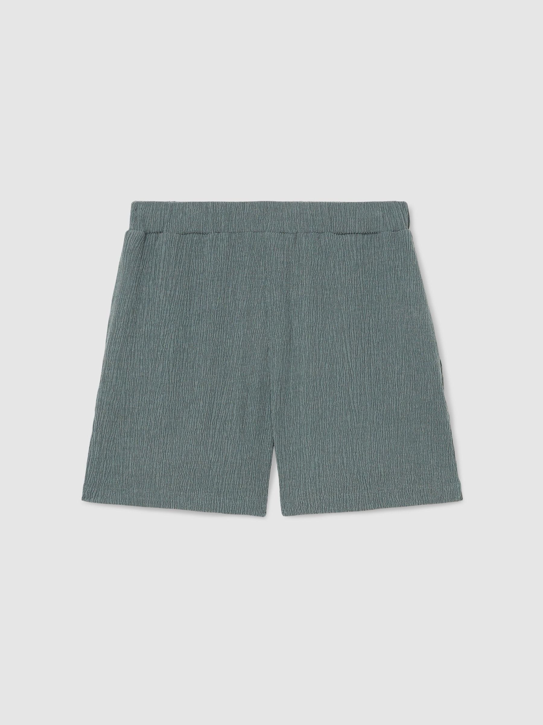 Flint Textured Drawstring Shorts by Reiss