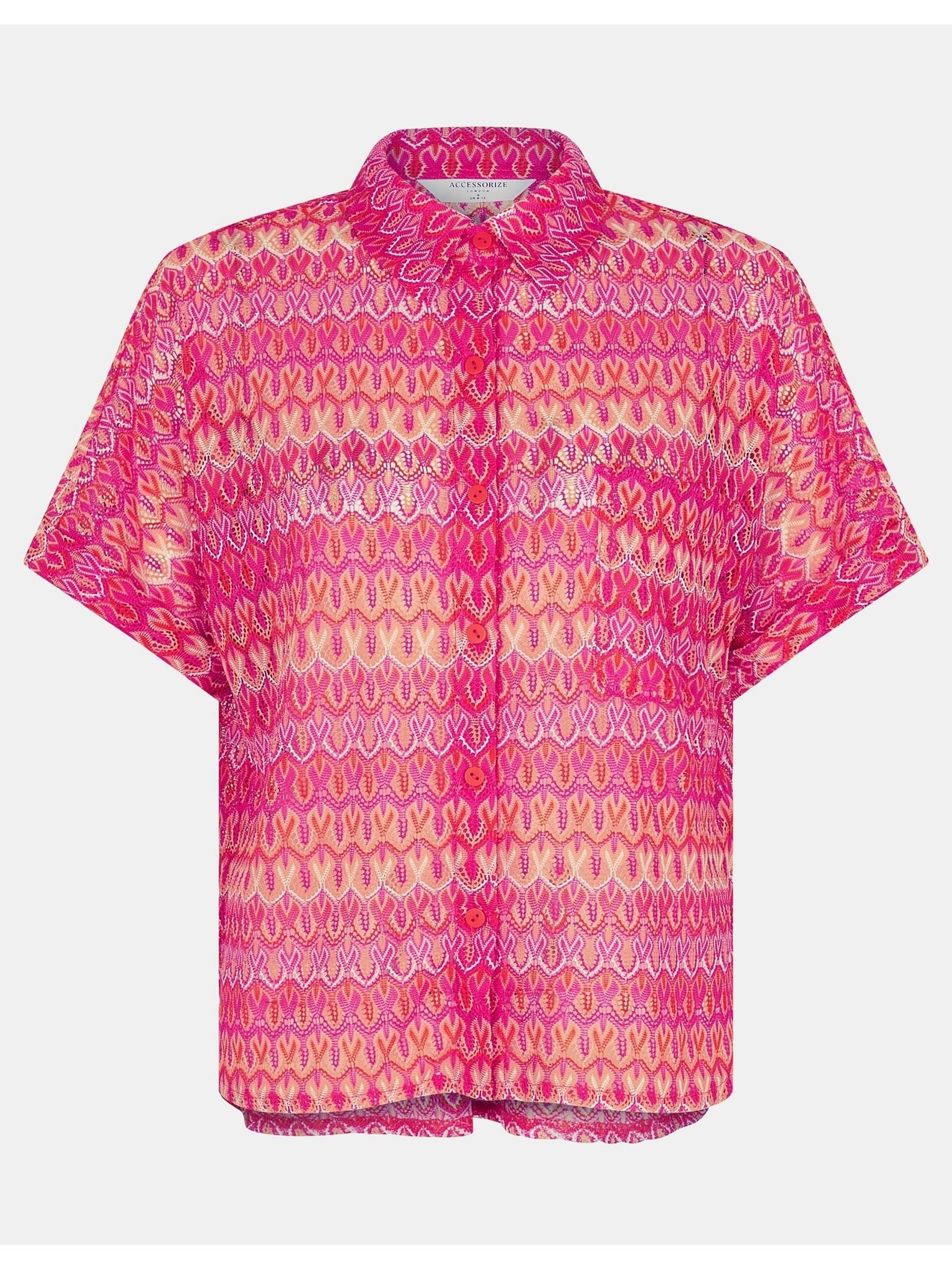 Next - Accessorize Kvinders Mørk Pink Hæklede Shorts