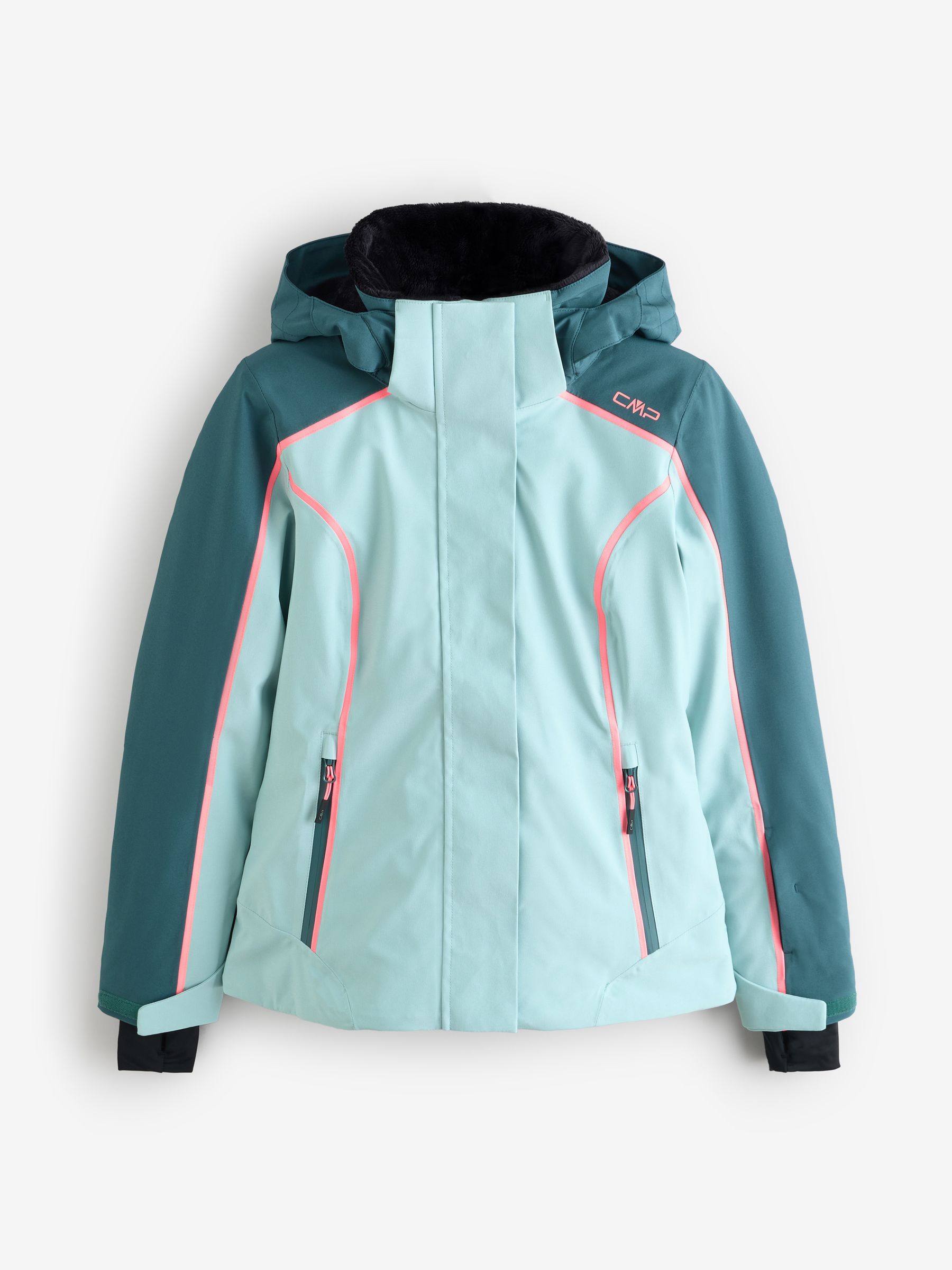 Cmp Grün Womans Fix Hood Peony Skijacke