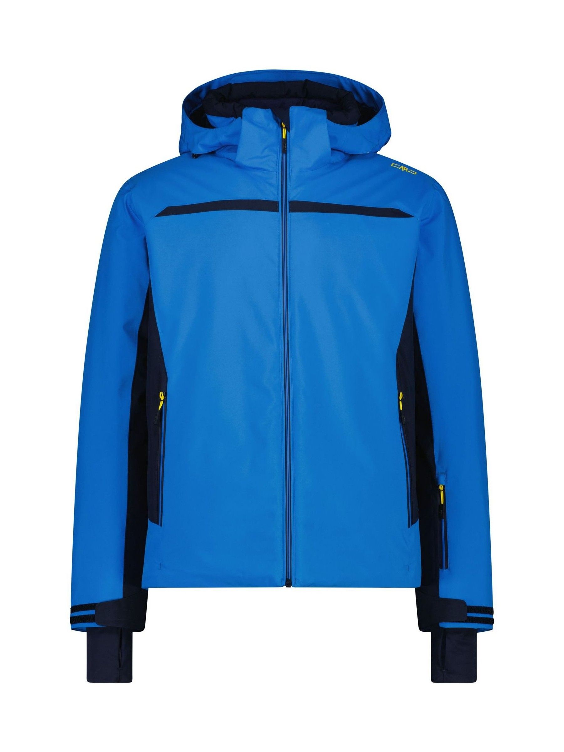 Cmp Light Blue Zip Hood Blue Mens Ski Jacket