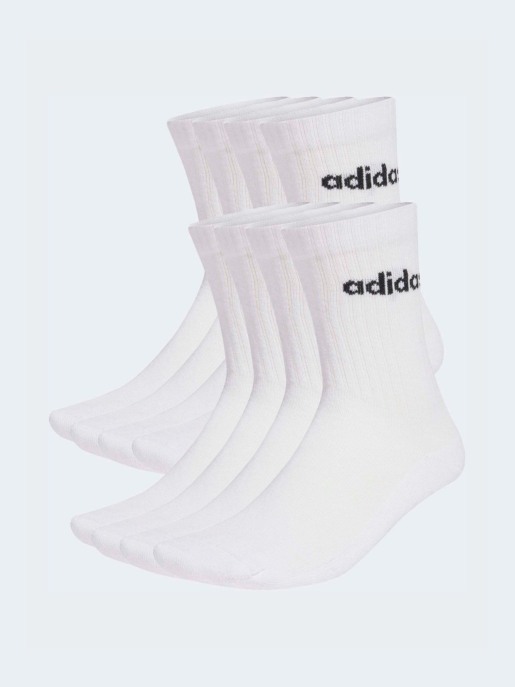 Adidas Uomo Bianco Linear Crew Socks 10 Pack - Immagine 1