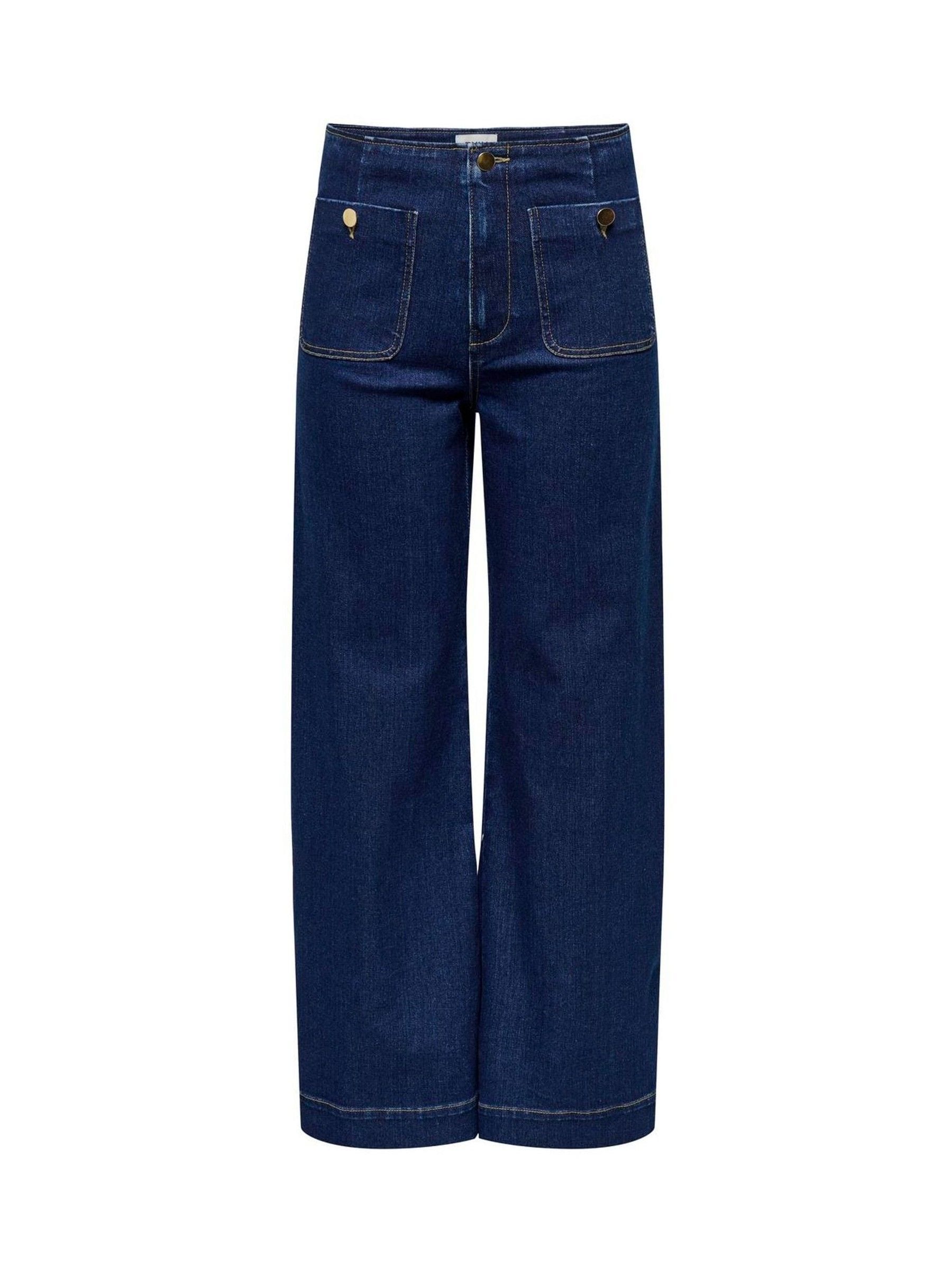 Only Hög Midja Breda Ben Jeans