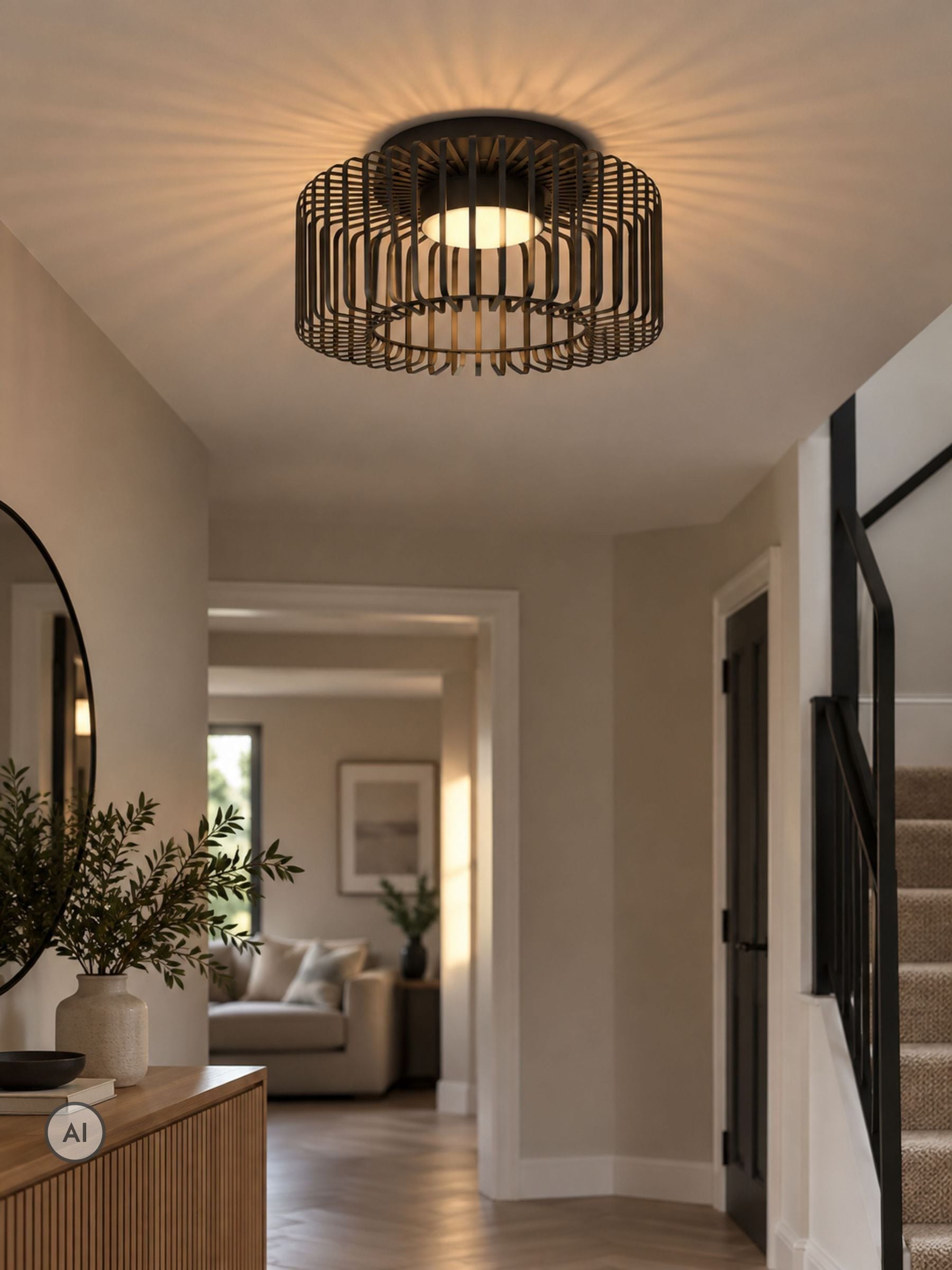 Eglo Schwarz Connect Led Deckenleuchte Ginestrone-Z Ø 45 Cm Deckenlampen & Kronleuchter - Bild 6
