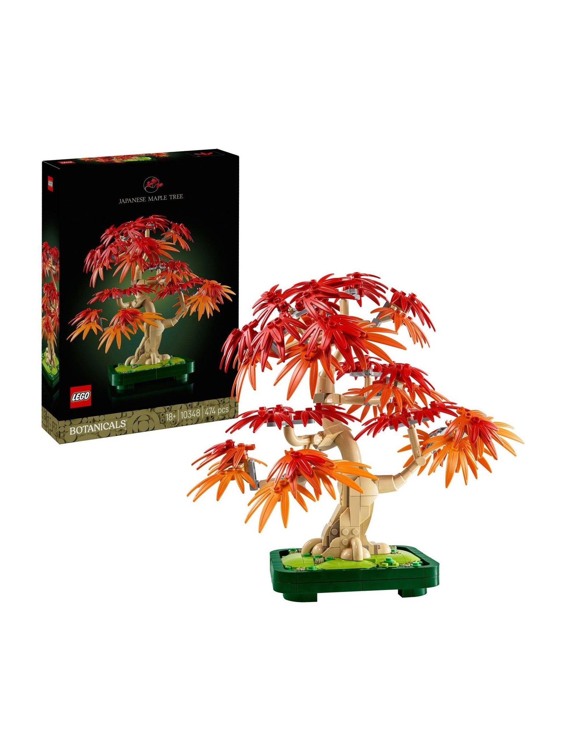 LEGO Set fai da te LEGO Botanicals Albero Bonsai di Acero Rosso Giapponese 10348