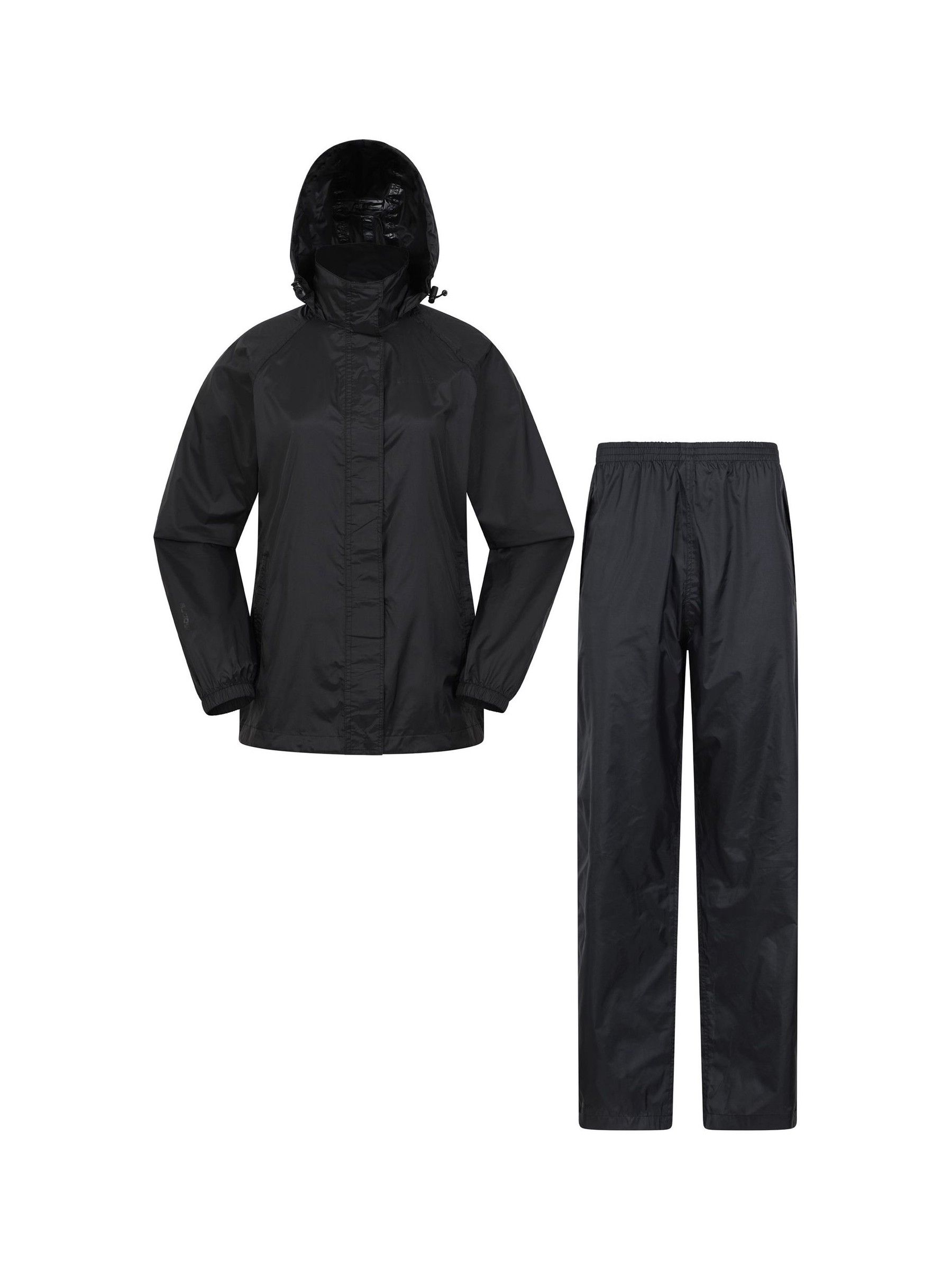 Mountain Warehouse Black Womens Pakka Waterproof Jacket & Pants Set - Image 1